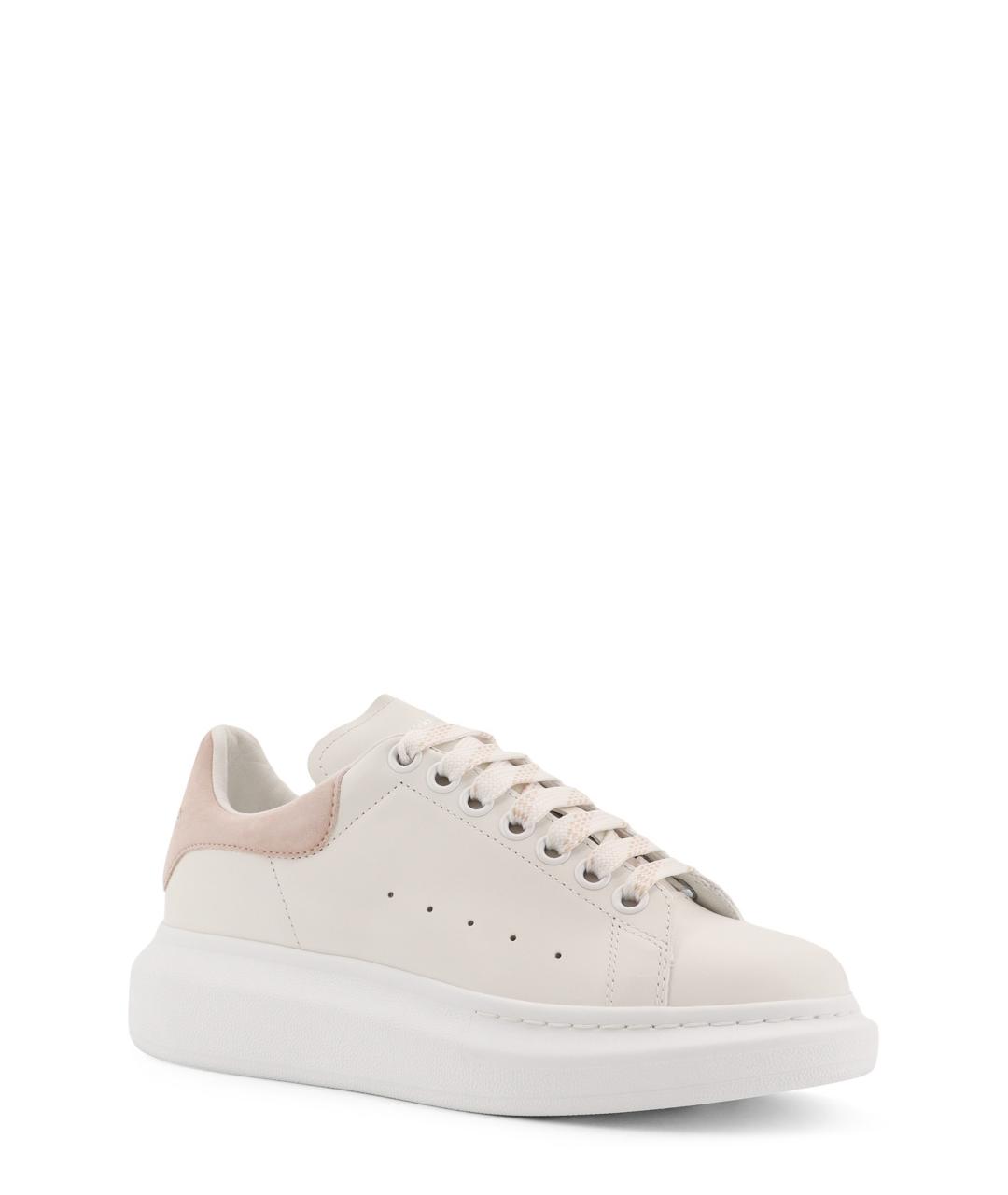 ALEXANDER MCQUEEN Белые кожаные кроссовки, фото 2