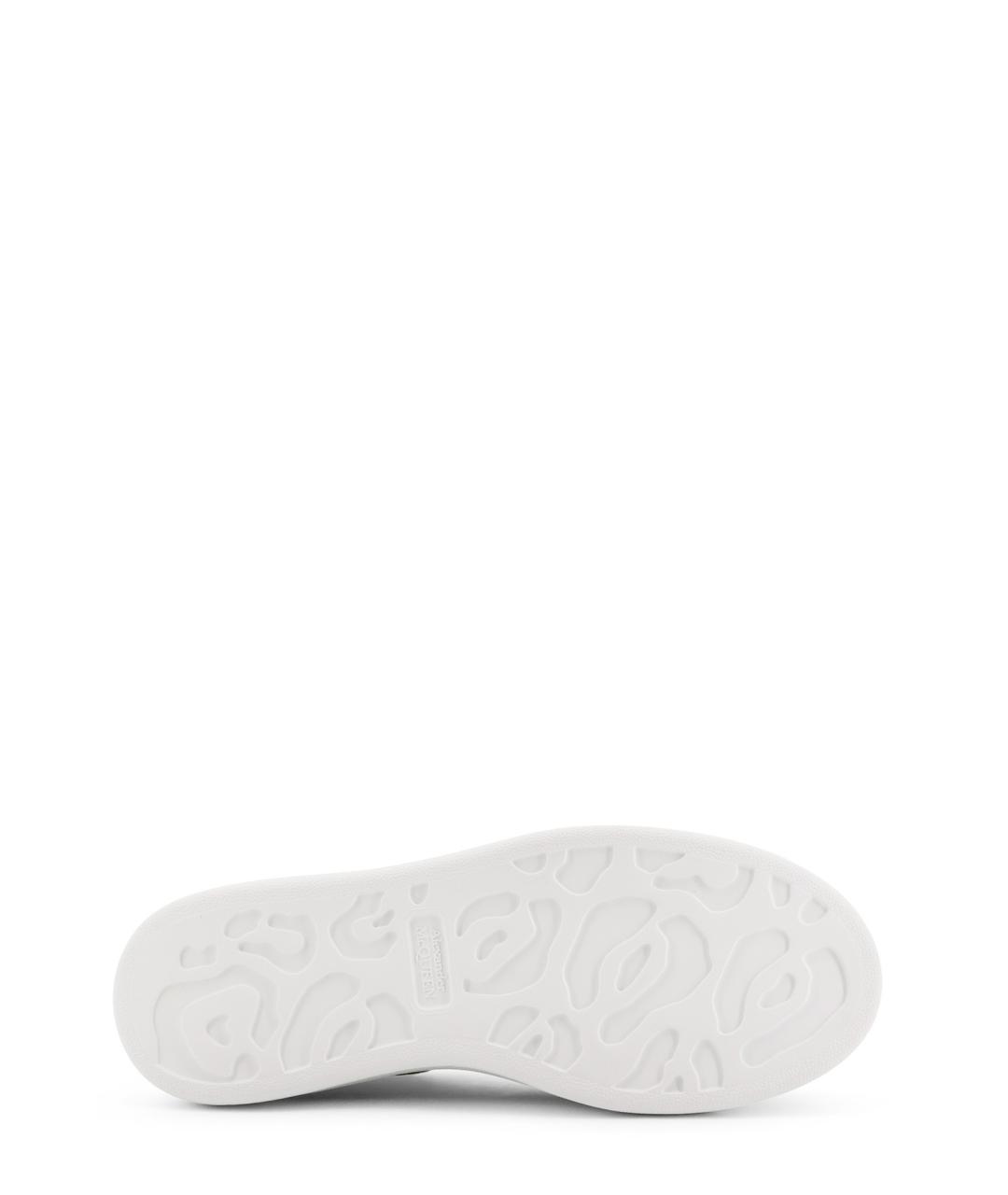 ALEXANDER MCQUEEN Белые кожаные кроссовки, фото 4