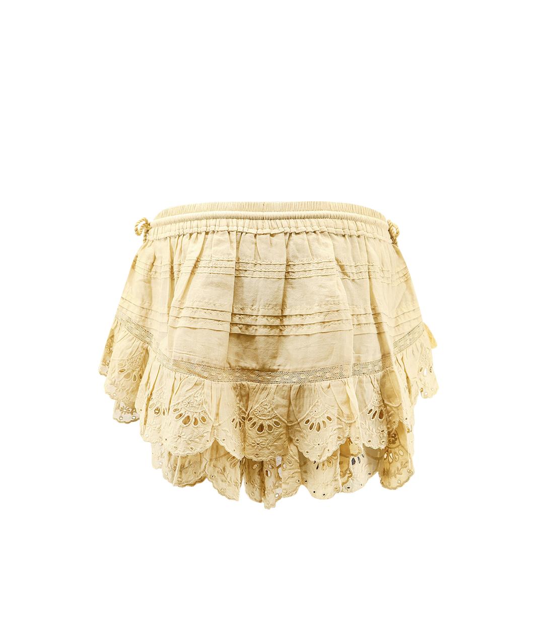 ISABEL MARANT ETOILE Желтые хлопковые шорты, фото 2