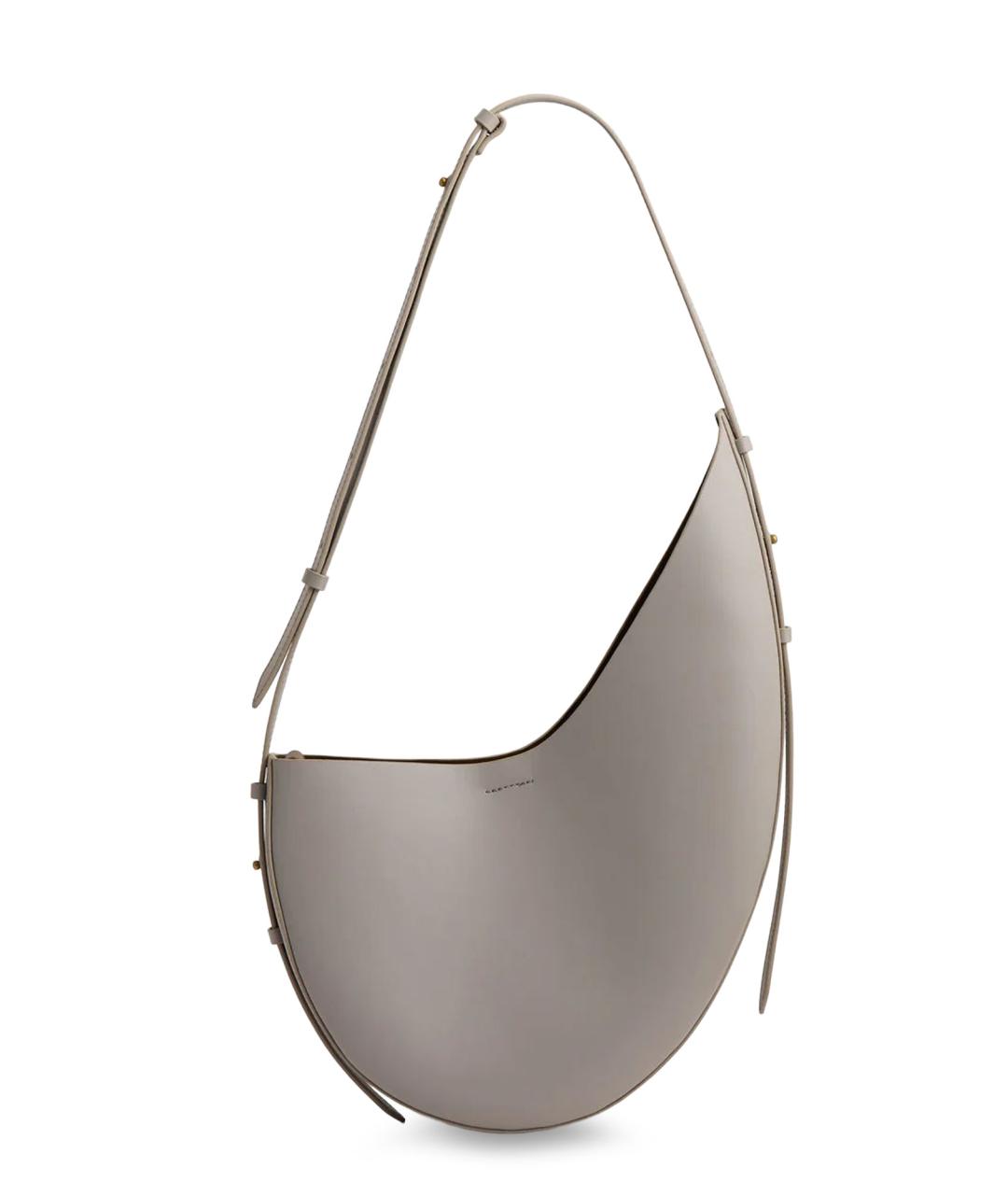 SOEUR Серая кожаная сумка через плечо, фото 2