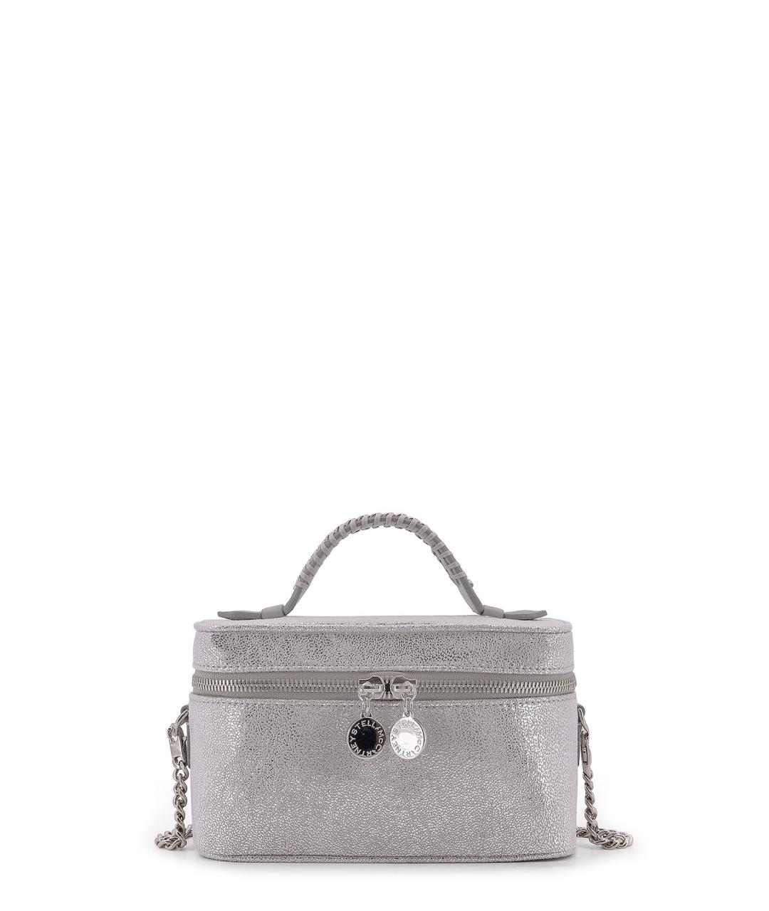 STELLA MCCARTNEY Серебряная сумка тоут из искусственной кожи, фото 1