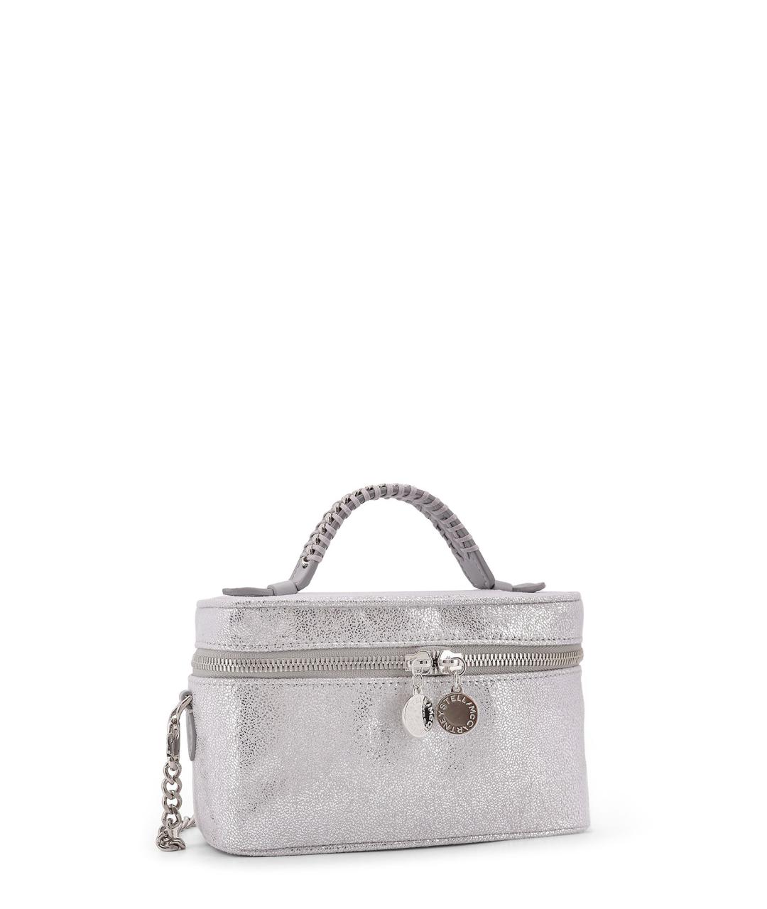 STELLA MCCARTNEY Серебряная сумка тоут из искусственной кожи, фото 3