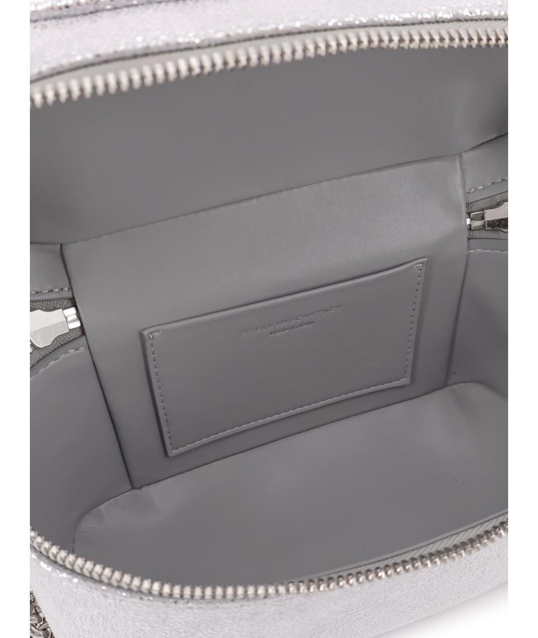 STELLA MCCARTNEY Серебряная сумка тоут из искусственной кожи, фото 4