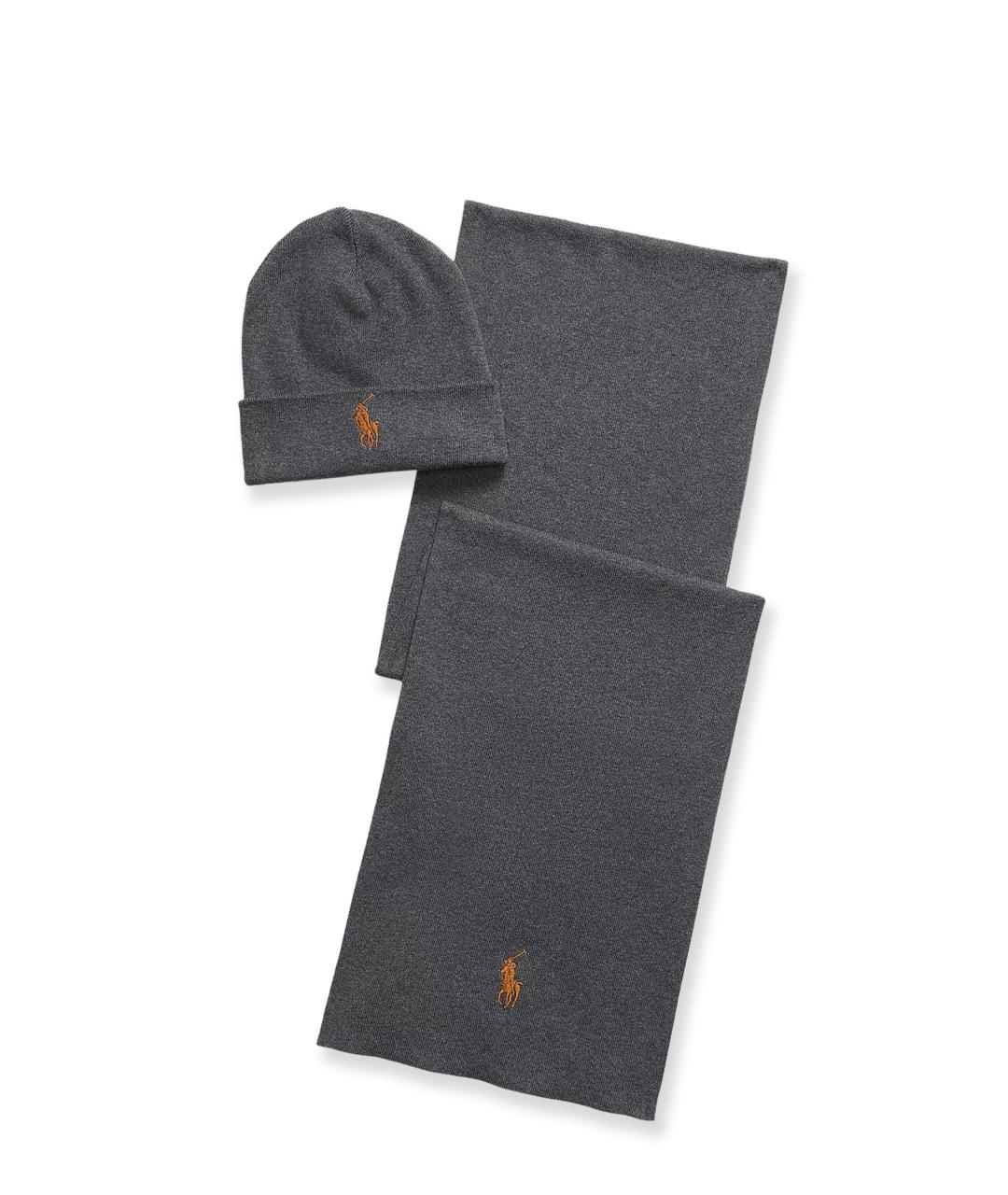 POLO RALPH LAUREN Серая хлопковая кепка/бейсболка, фото 1