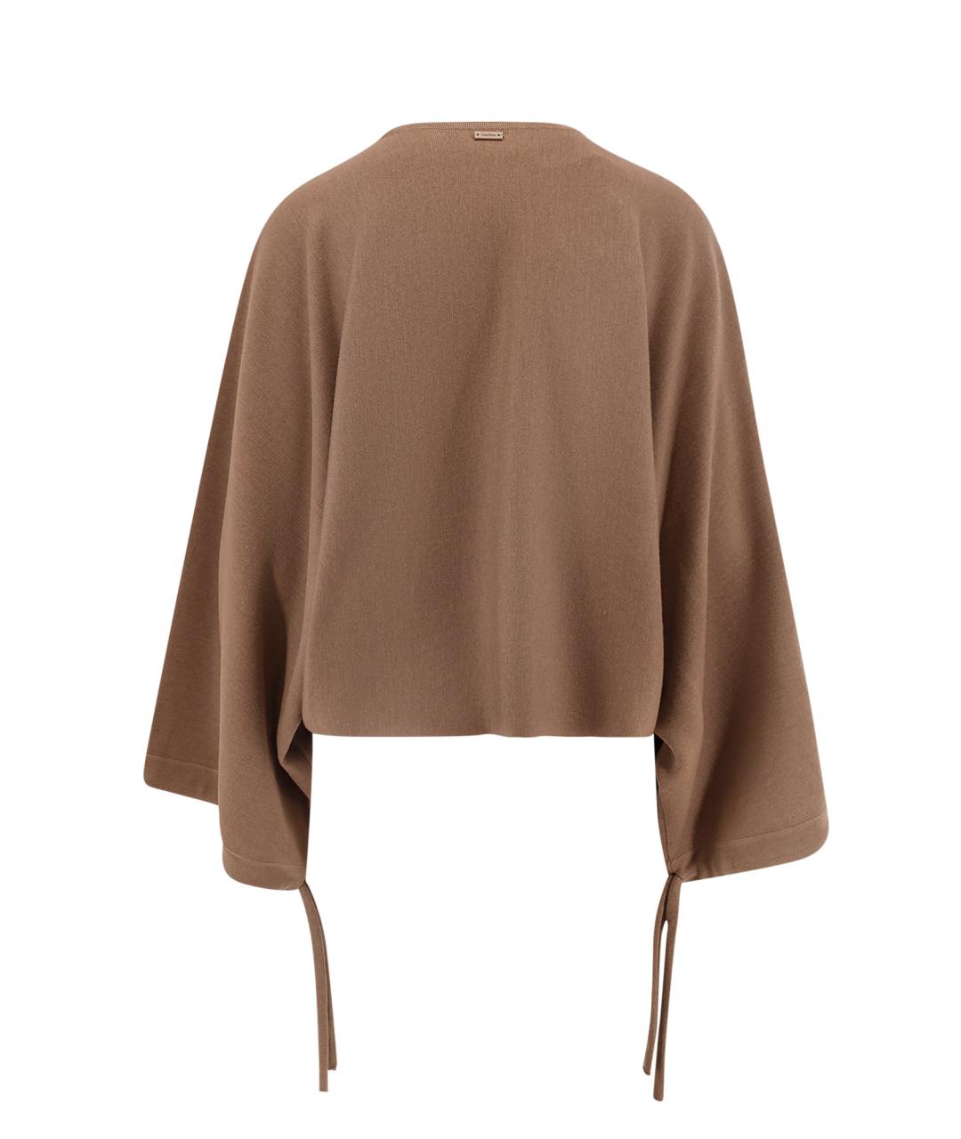 MAX MARA Коричневый шерстяной джемпер / свитер, фото 2