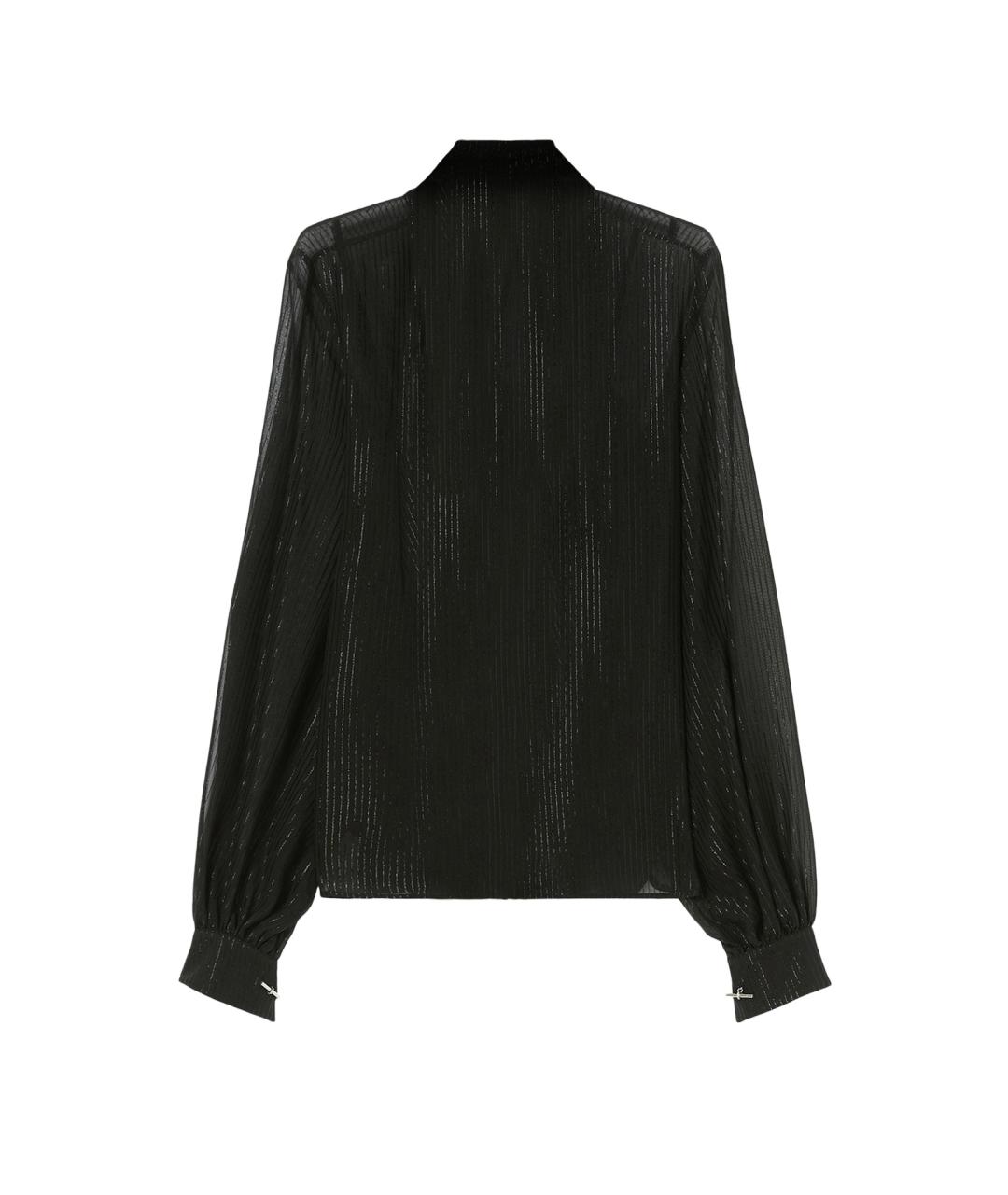 MAX MARA Черная шелковая рубашка, фото 2