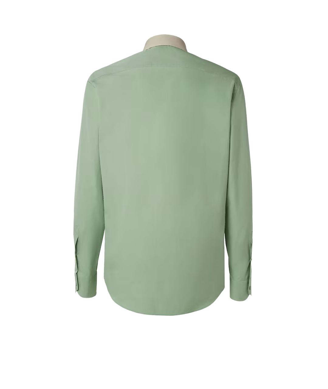 FENDI Зеленая хлопковая кэжуал рубашка, фото 2
