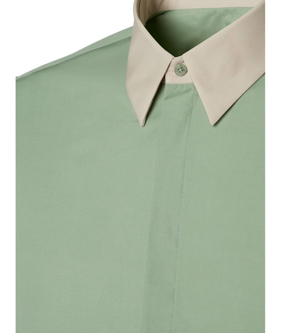 FENDI Зеленая хлопковая кэжуал рубашка, фото 3
