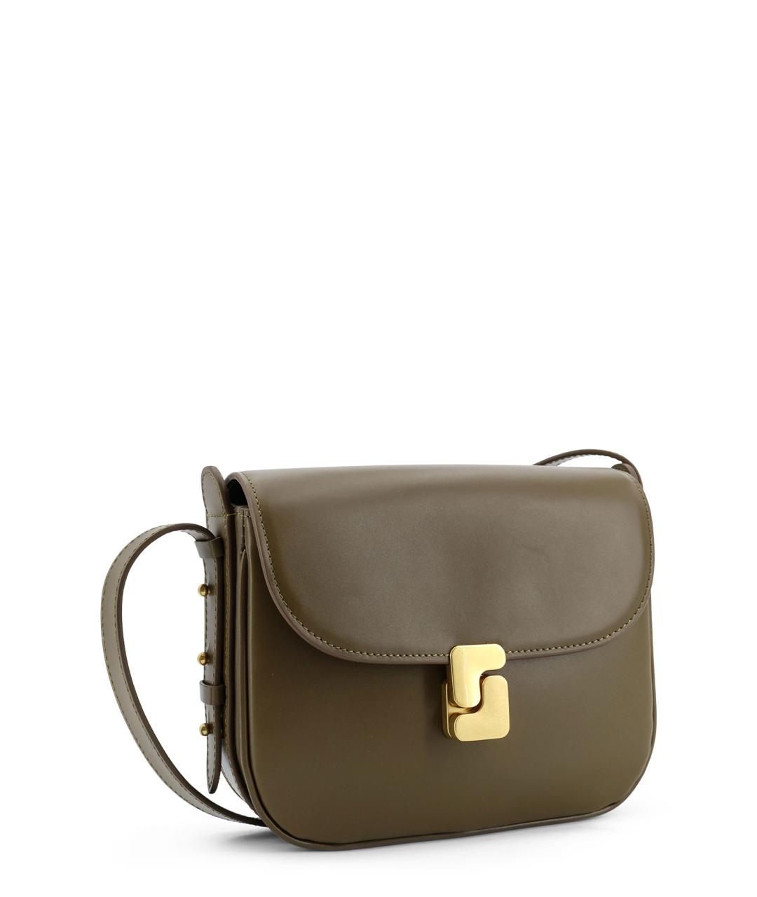 SOEUR Хаки кожаная сумка через плечо, фото 3