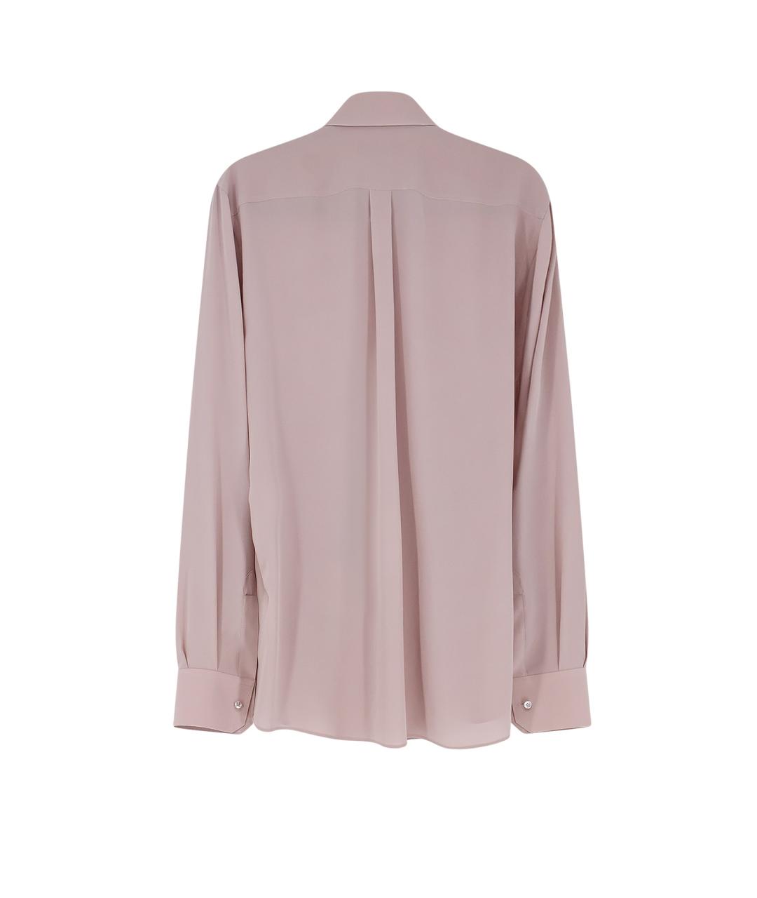 DOLCE&GABBANA Фиолетовая шелковая кэжуал рубашка, фото 2