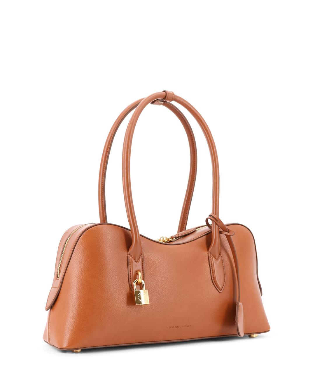 STELLA MCCARTNEY Коричневая сумка через плечо из искусственной кожи, фото 3