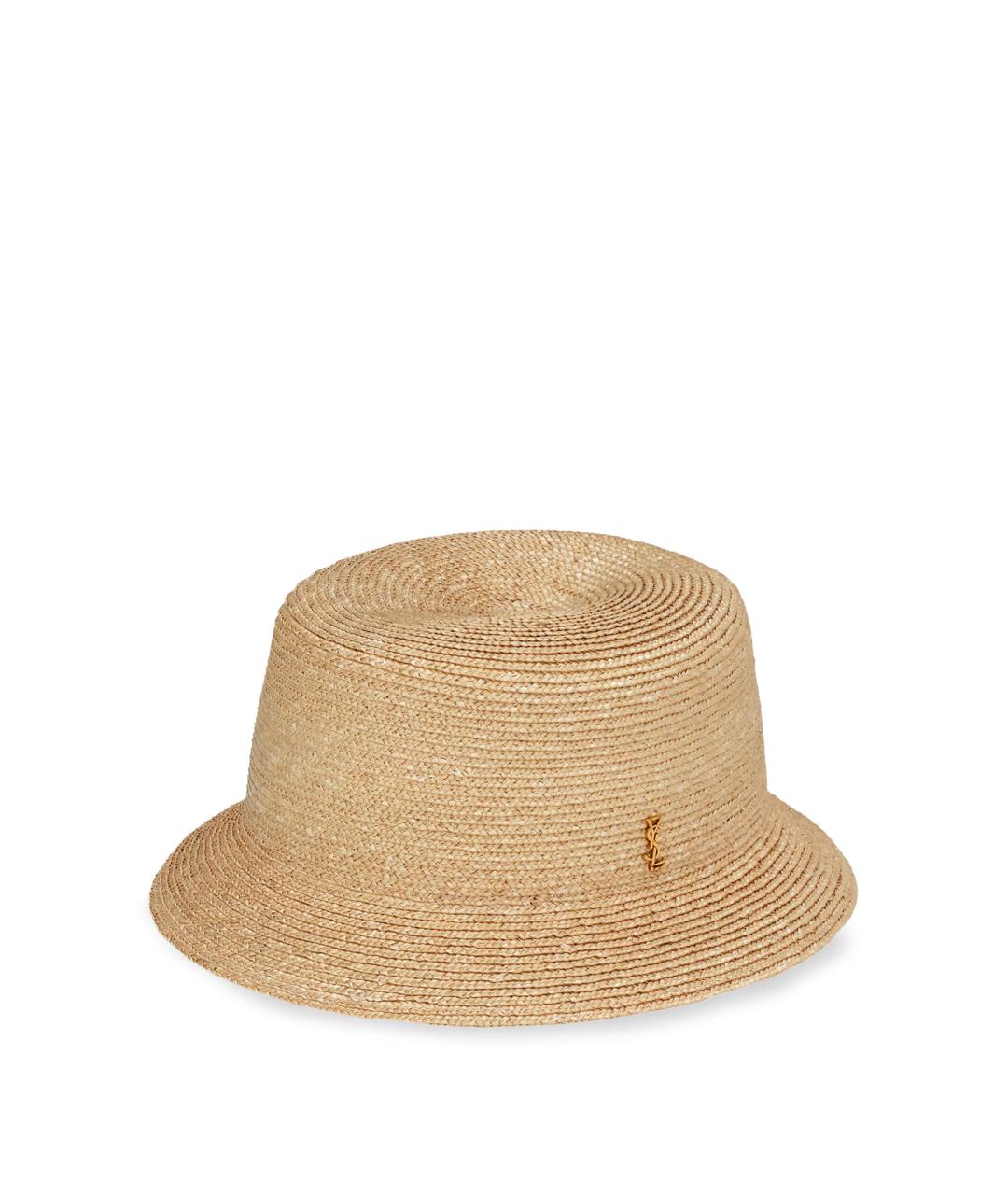 SAINT LAURENT Бежевая шляпа, фото 2