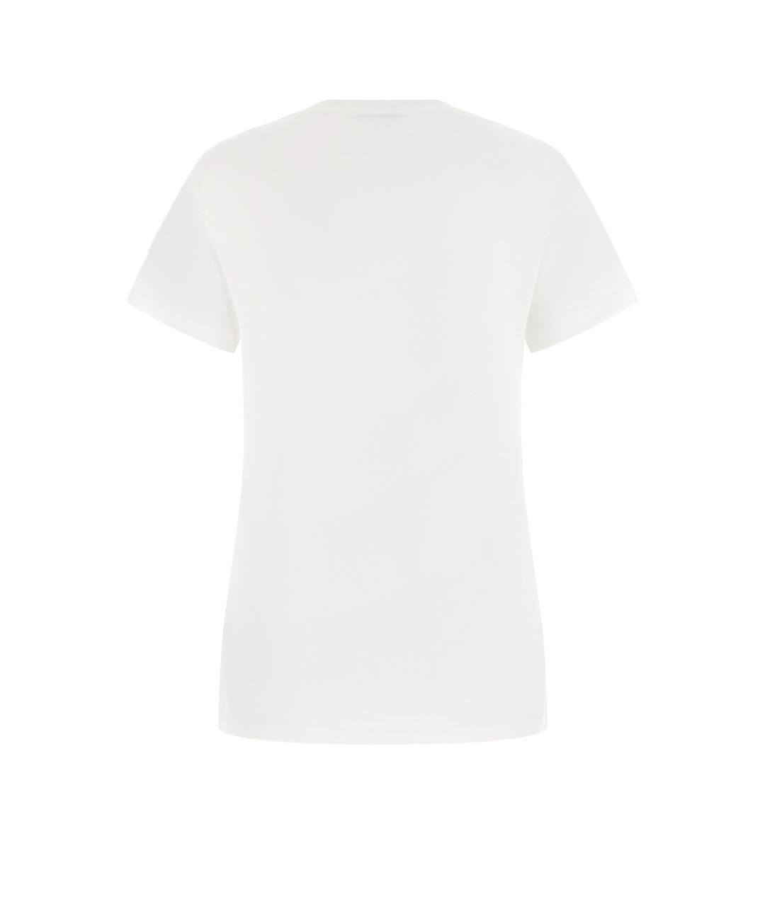 MONCLER Белая хлопковая футболка, фото 2