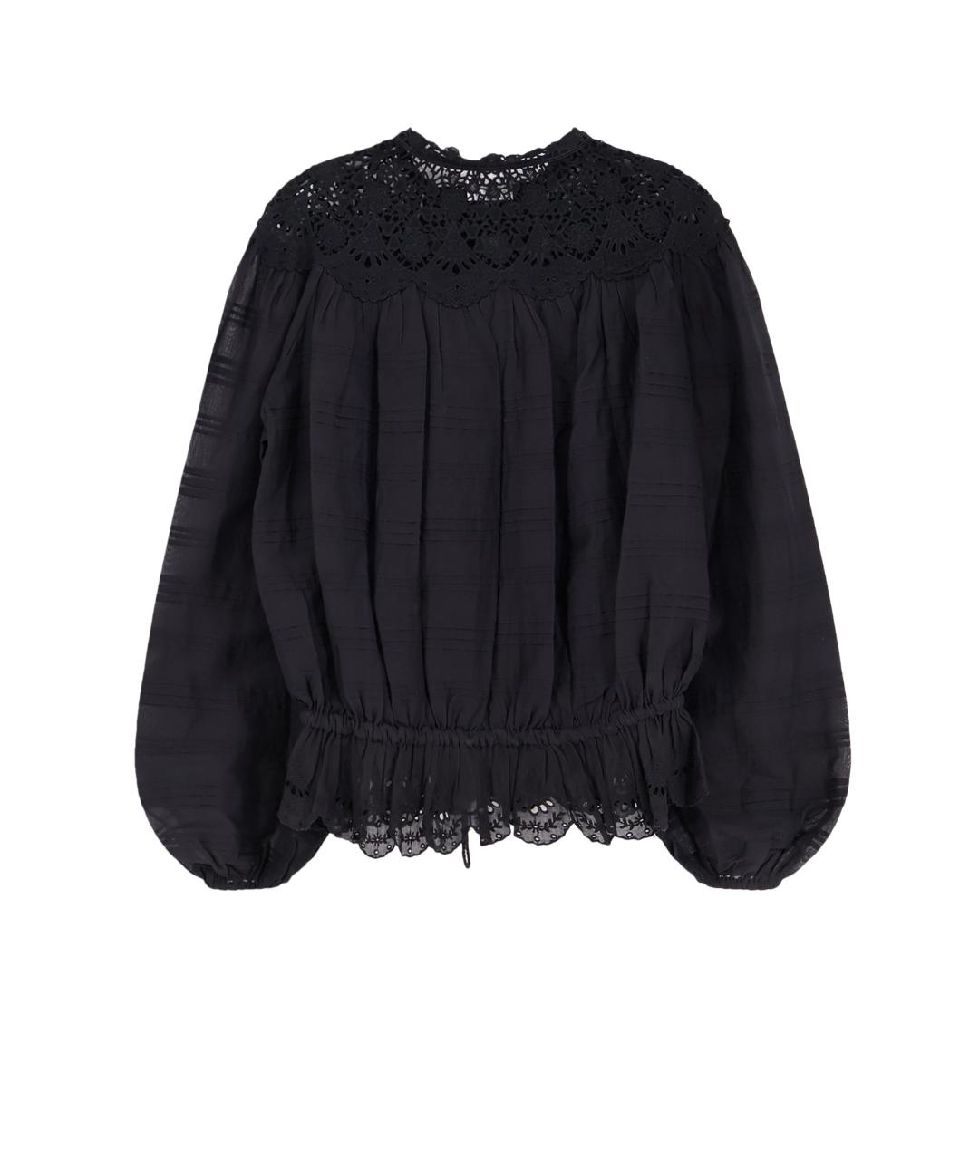 ISABEL MARANT ETOILE Черная хлопковая рубашка, фото 2