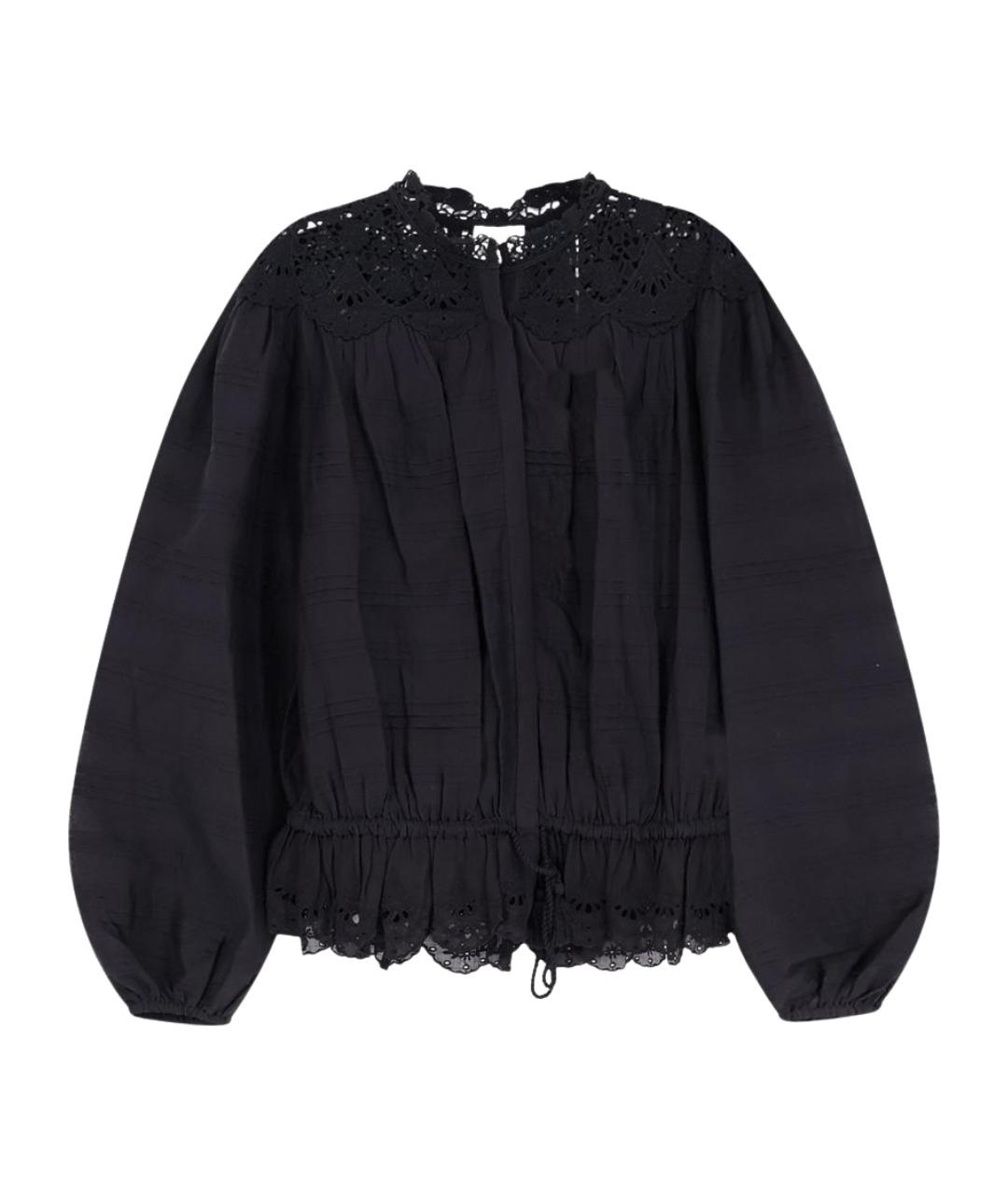 ISABEL MARANT ETOILE Черная хлопковая рубашка, фото 1