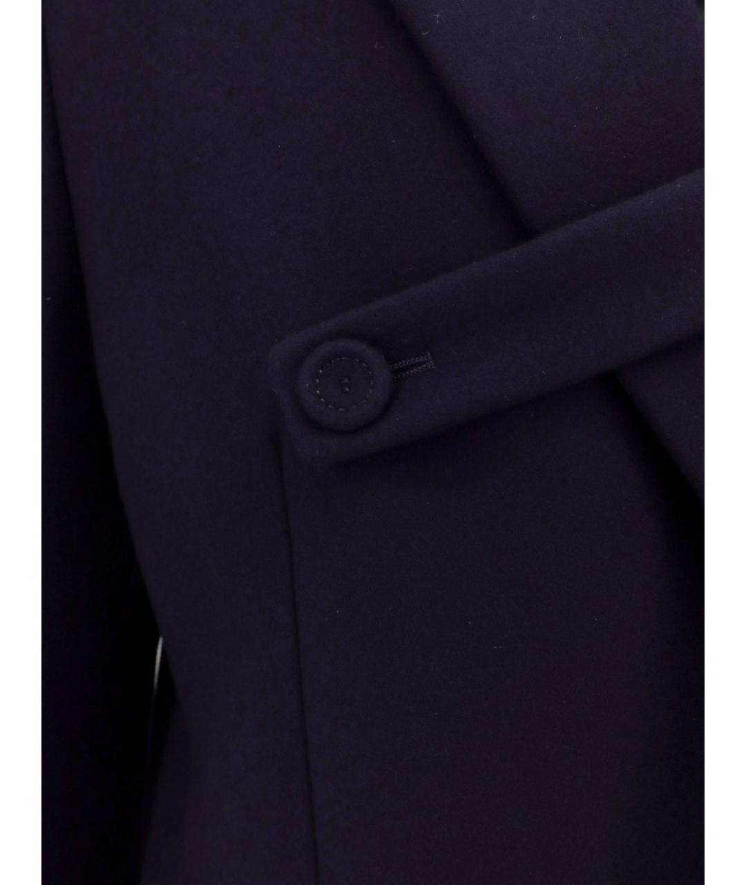 CHRISTIAN DIOR Синее шерстяное пальто, фото 3