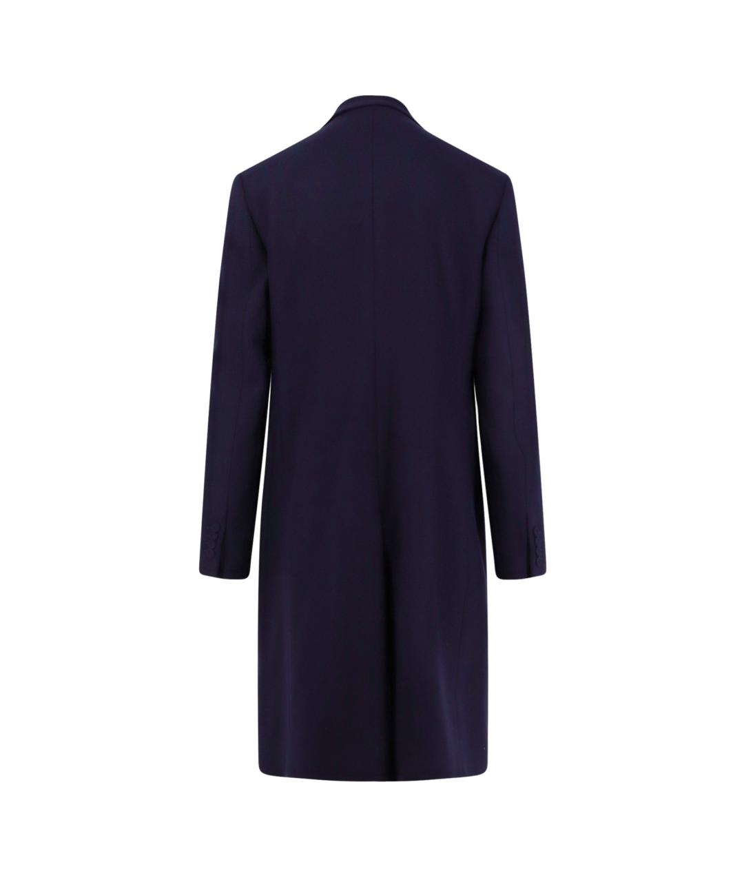 CHRISTIAN DIOR Синее шерстяное пальто, фото 2
