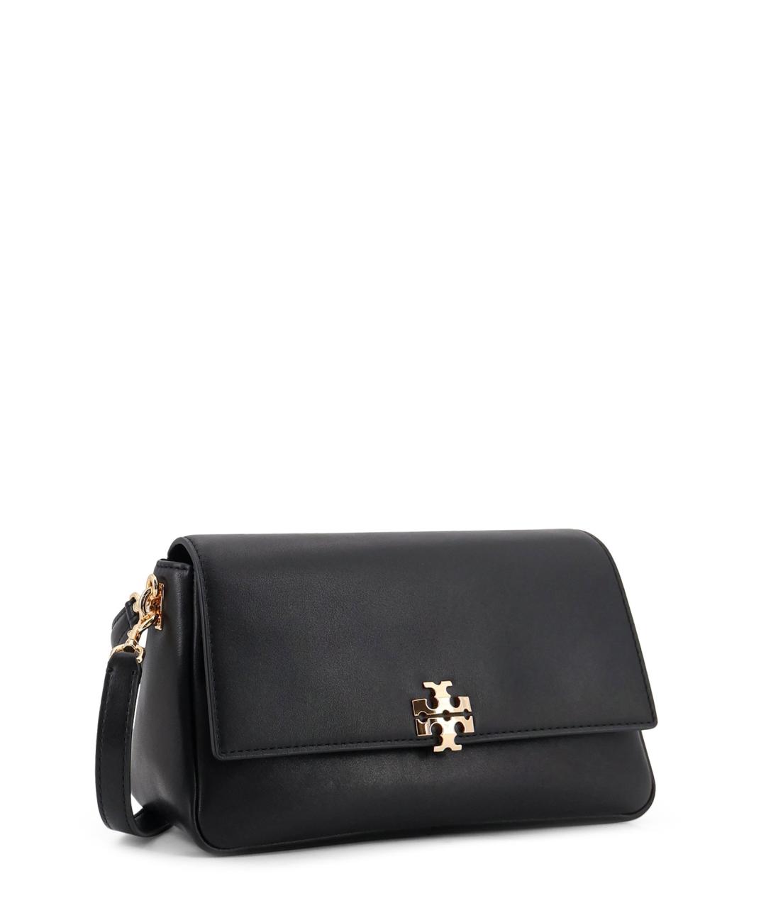 TORY BURCH Черная кожаная сумка через плечо, фото 3