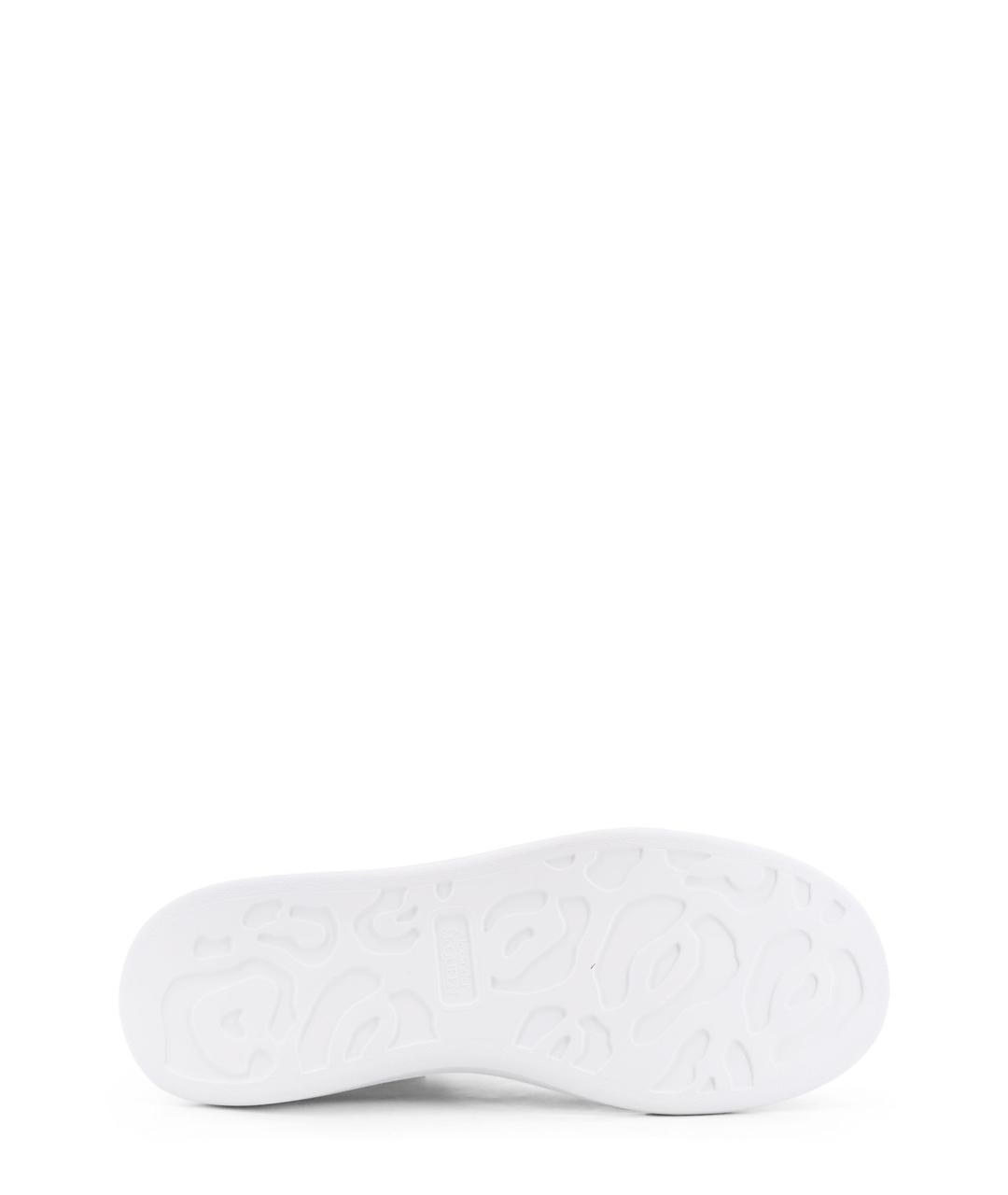 ALEXANDER MCQUEEN Белые кожаные низкие кроссовки / кеды, фото 4