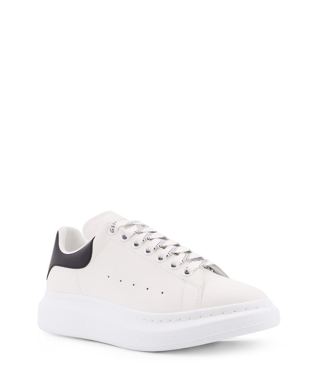 ALEXANDER MCQUEEN Белые кожаные низкие кроссовки / кеды, фото 2