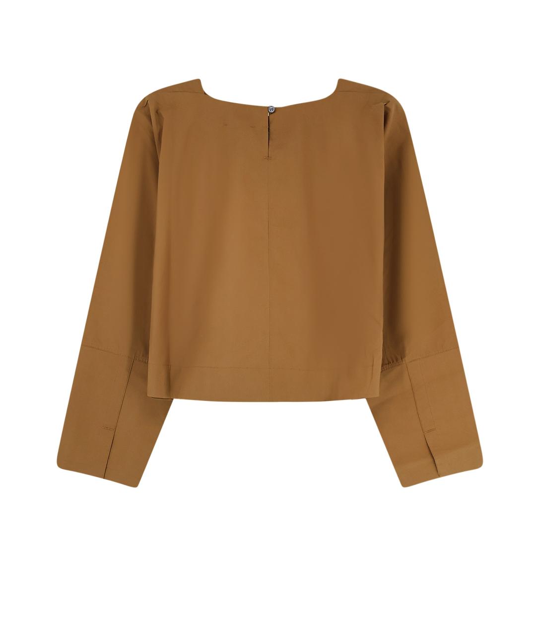 SOEUR Коричневая хлопковая блузы, фото 2
