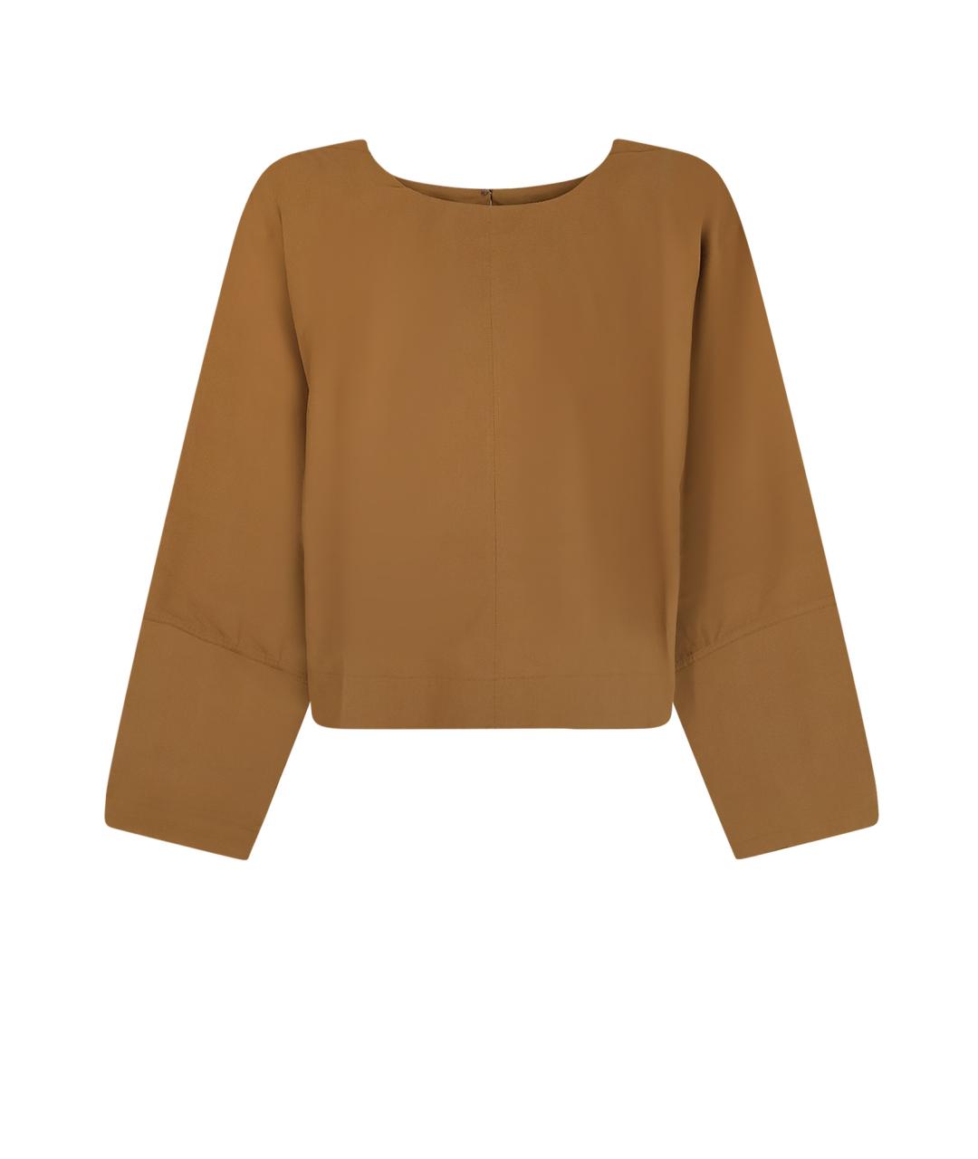 SOEUR Коричневая хлопковая блузы, фото 4