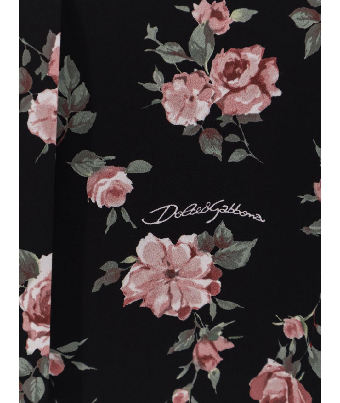 DOLCE&GABBANA Мульти шелковое повседневное платье, фото 3