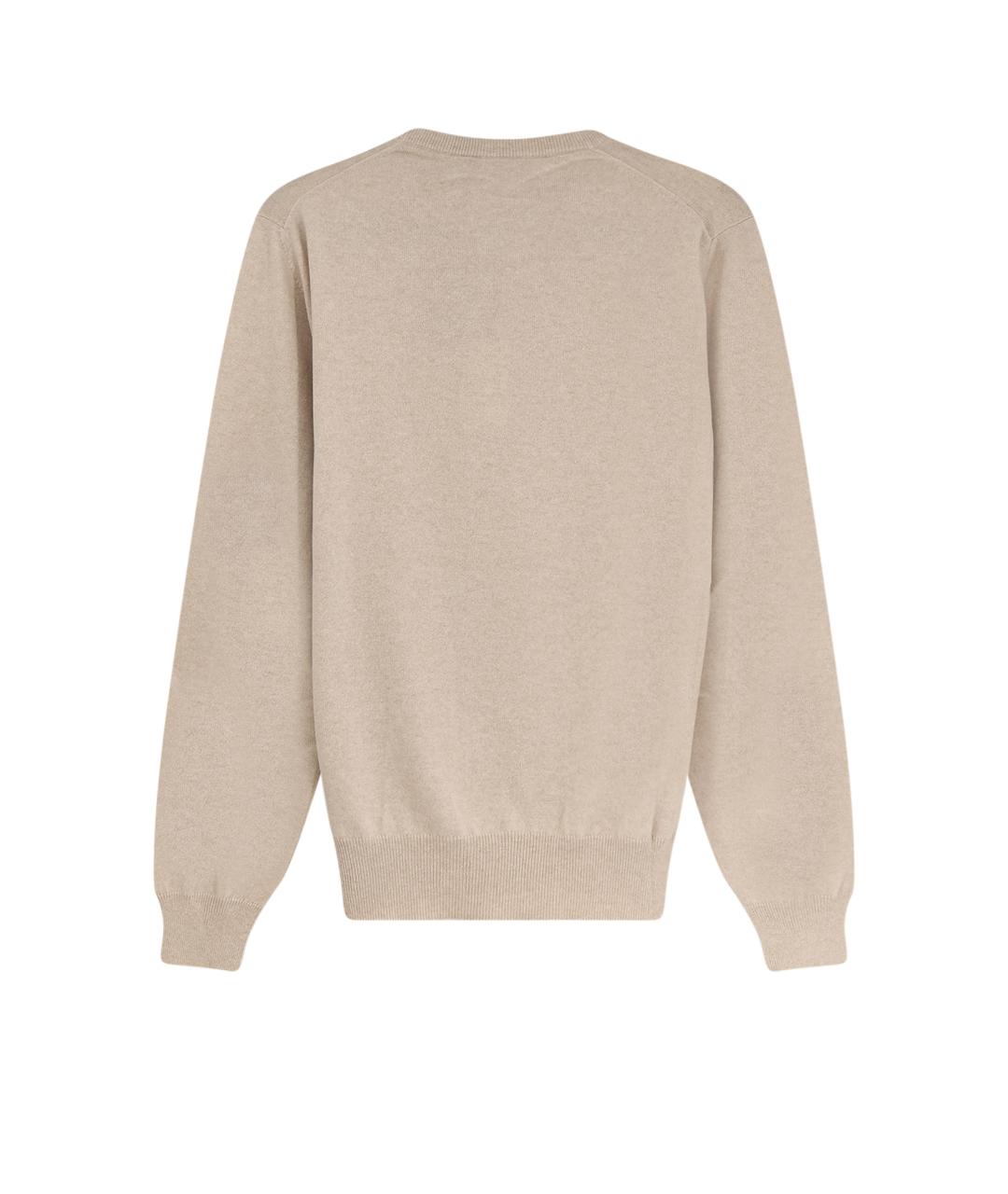 LORO PIANA Бежевый кашемировый джемпер / свитер, фото 2