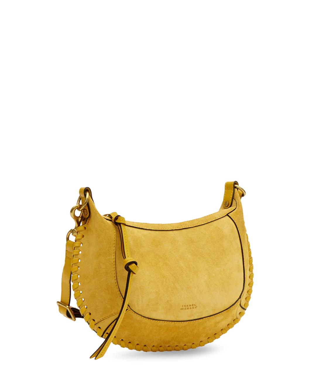 ISABEL MARANT Желтая замшевая сумка через плечо, фото 3