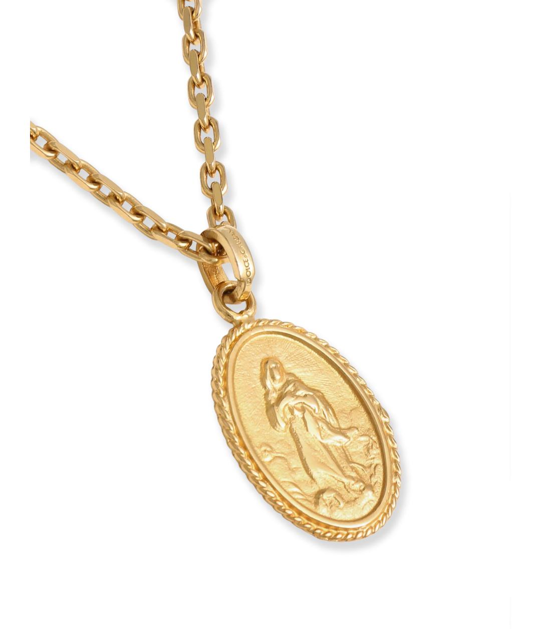 DOLCE&GABBANA Золотое латунное колье, фото 2