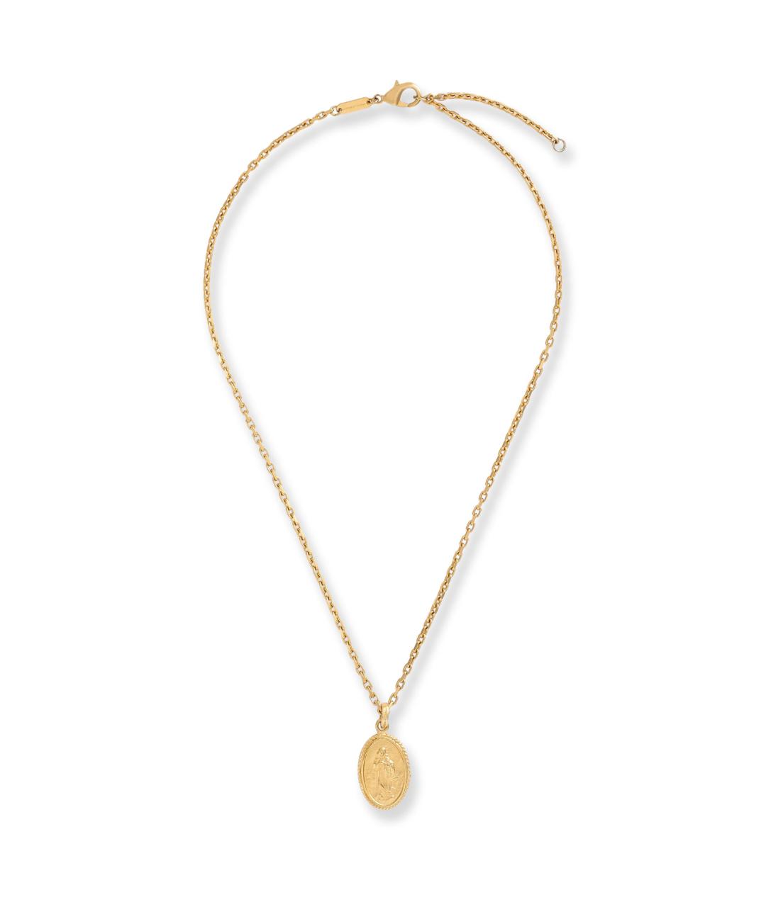 DOLCE&GABBANA Золотое латунное колье, фото 3