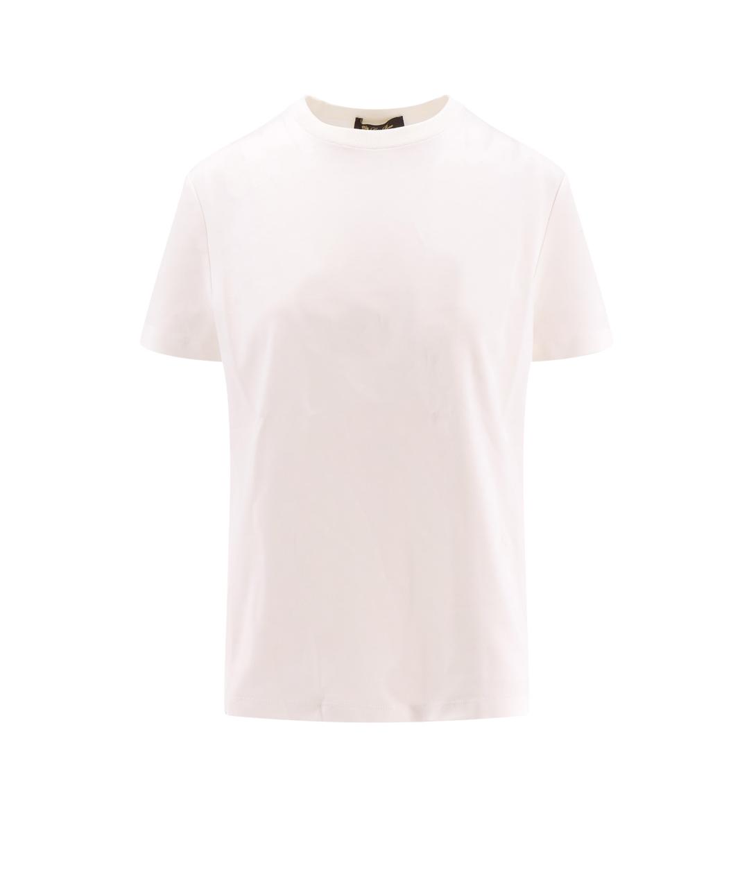 LORO PIANA Белая хлопковая футболка, фото 1