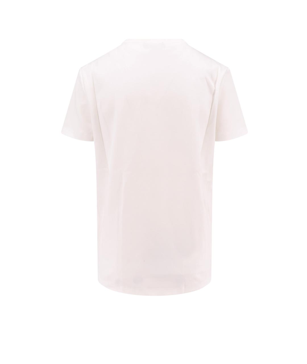 LORO PIANA Белая хлопковая футболка, фото 2