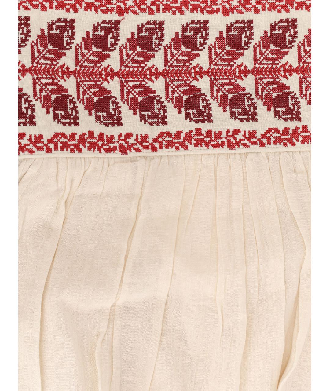 ISABEL MARANT ETOILE Бежевая хлопковая юбка миди, фото 3