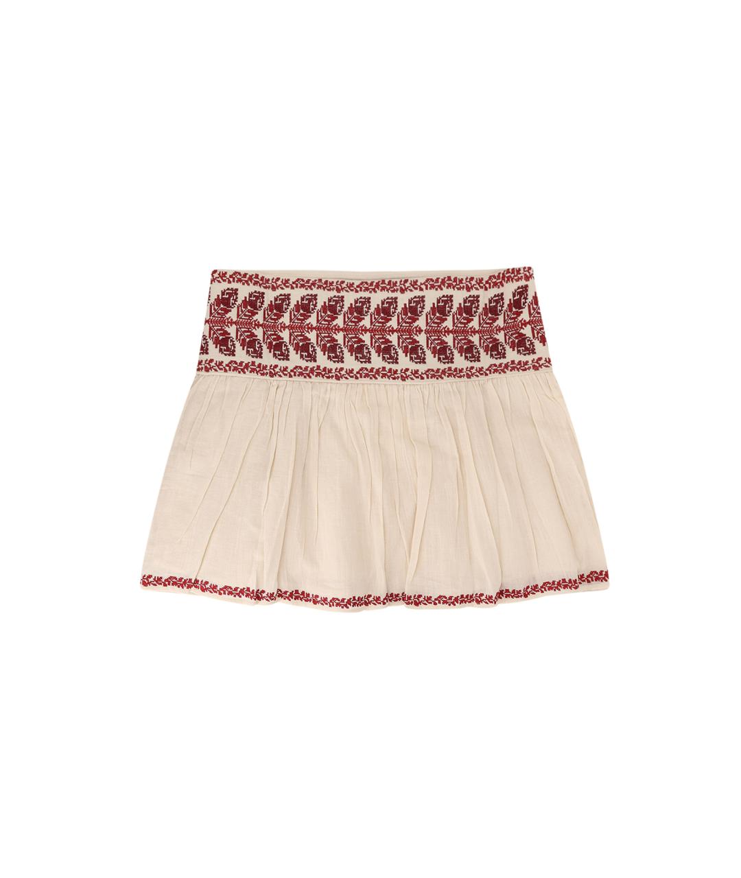 ISABEL MARANT ETOILE Бежевая хлопковая юбка миди, фото 2