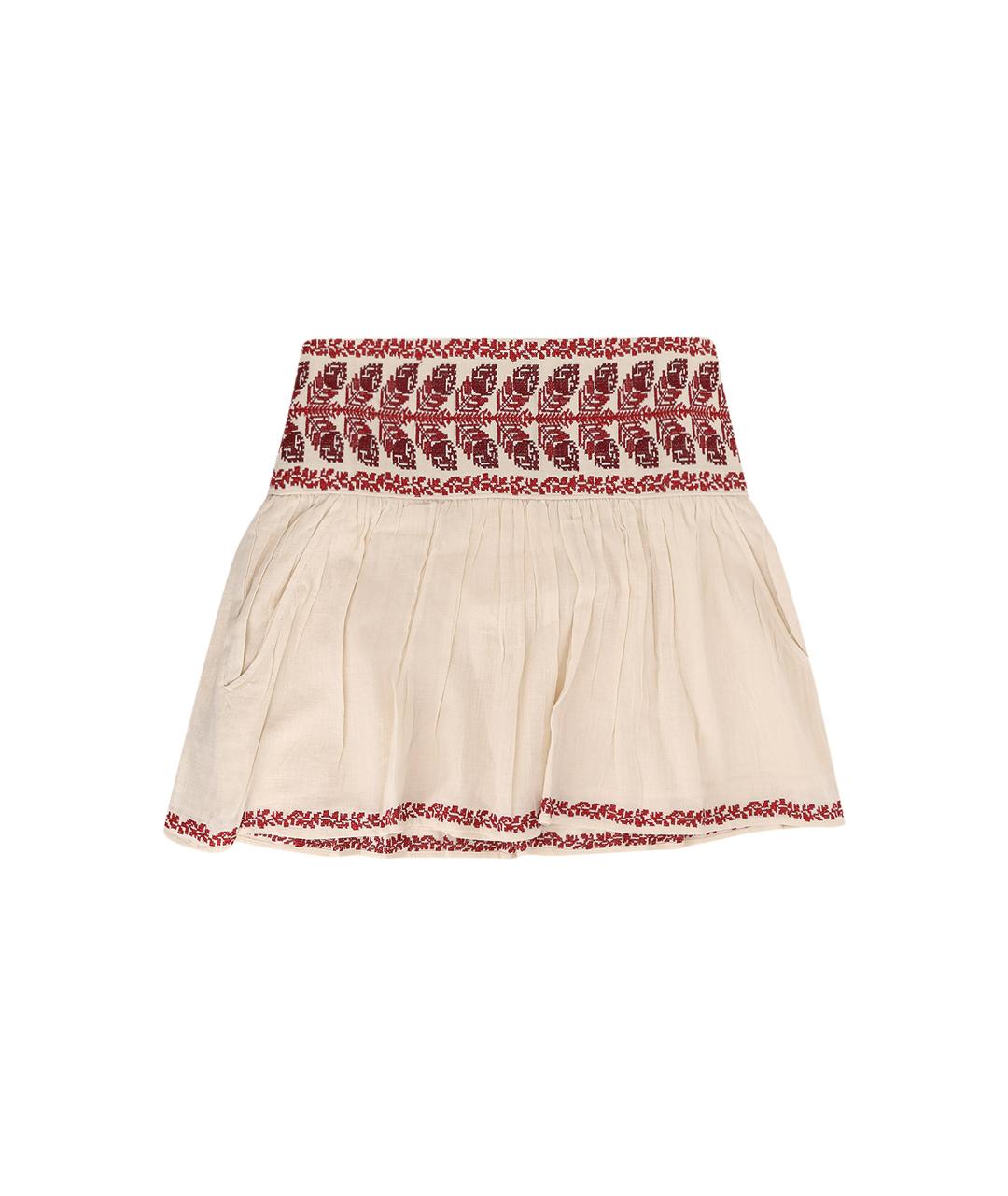 ISABEL MARANT ETOILE Бежевая хлопковая юбка миди, фото 1