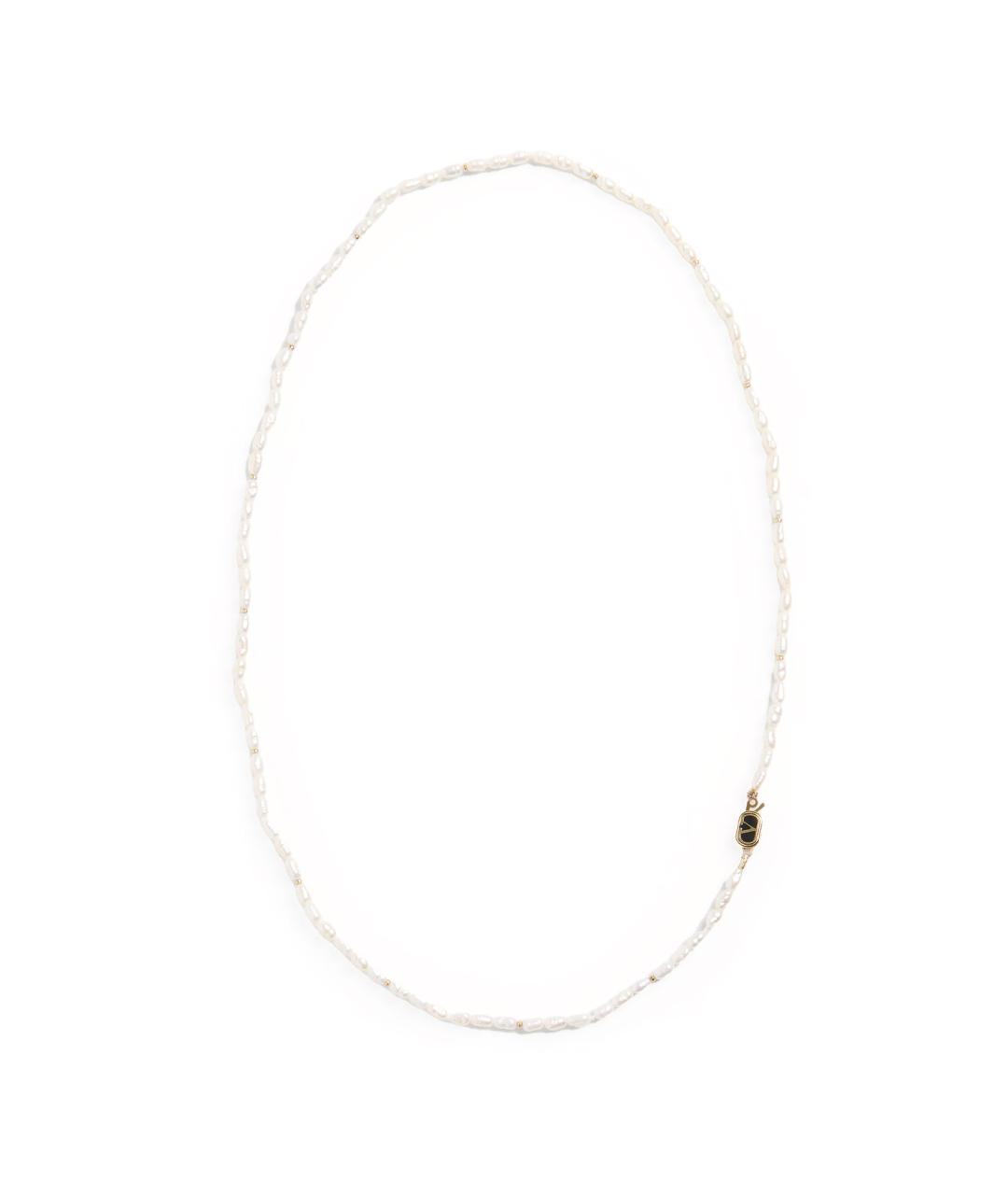 VALENTINO Белая металлическая цепочка/подвеска, фото 1