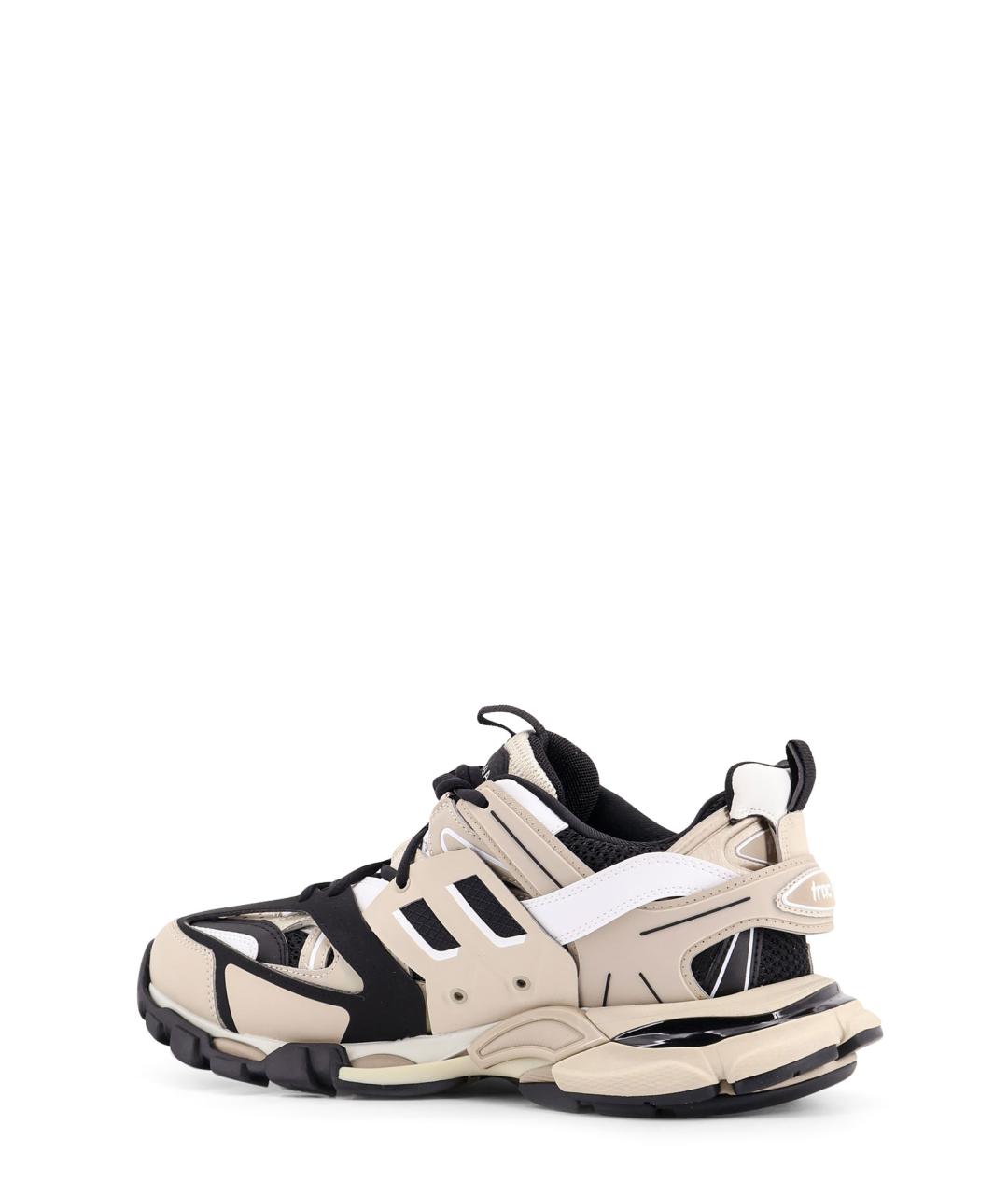 BALENCIAGA Бежевые синтетические низкие кроссовки / кеды, фото 3