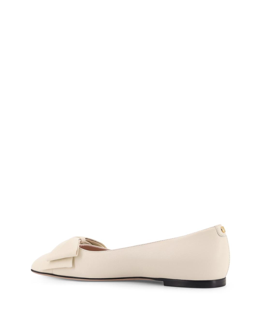 VALENTINO Белые кожаные балетки, фото 3