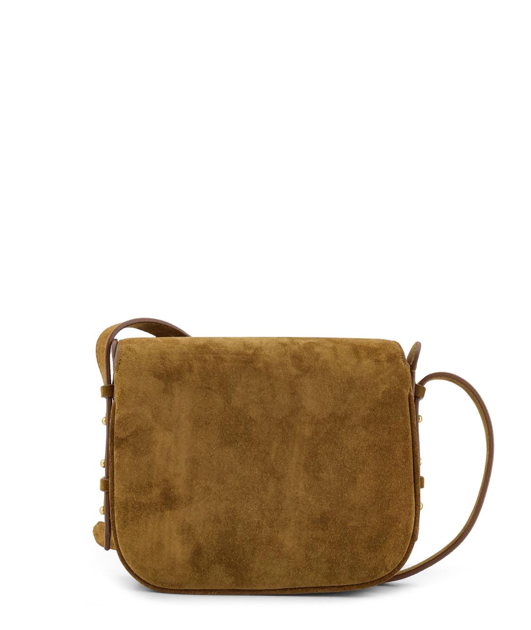 SOEUR Коричневая замшевая сумка через плечо, фото 2