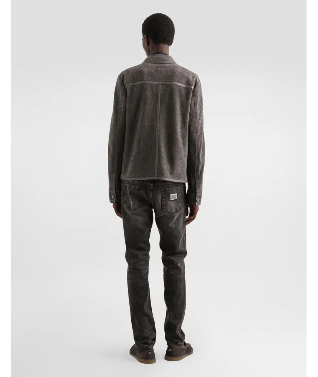 DOLCE&GABBANA Антрацитовые хлопко-эластановые джинсы скинни, фото 6