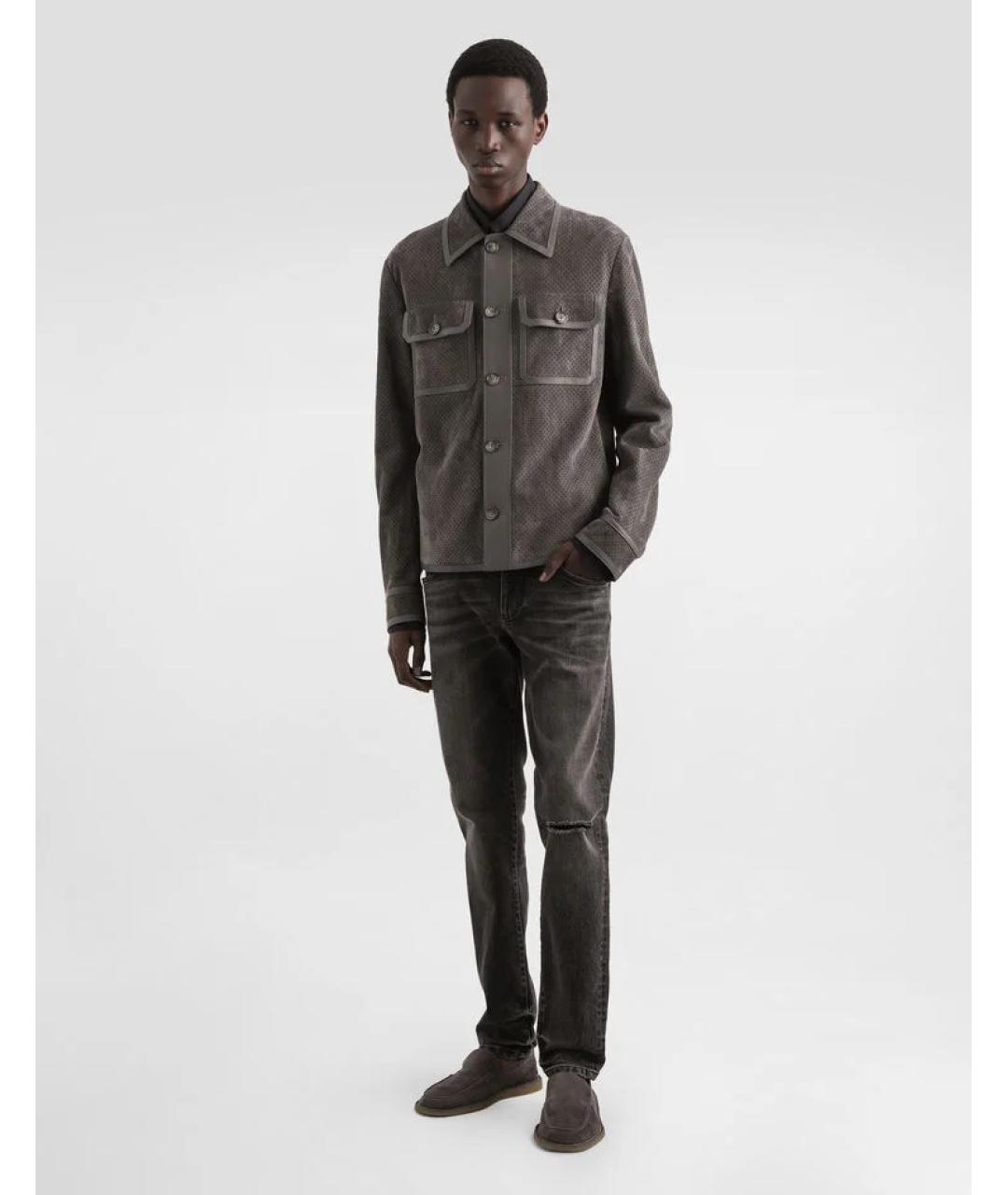 DOLCE&GABBANA Антрацитовые хлопко-эластановые джинсы скинни, фото 4