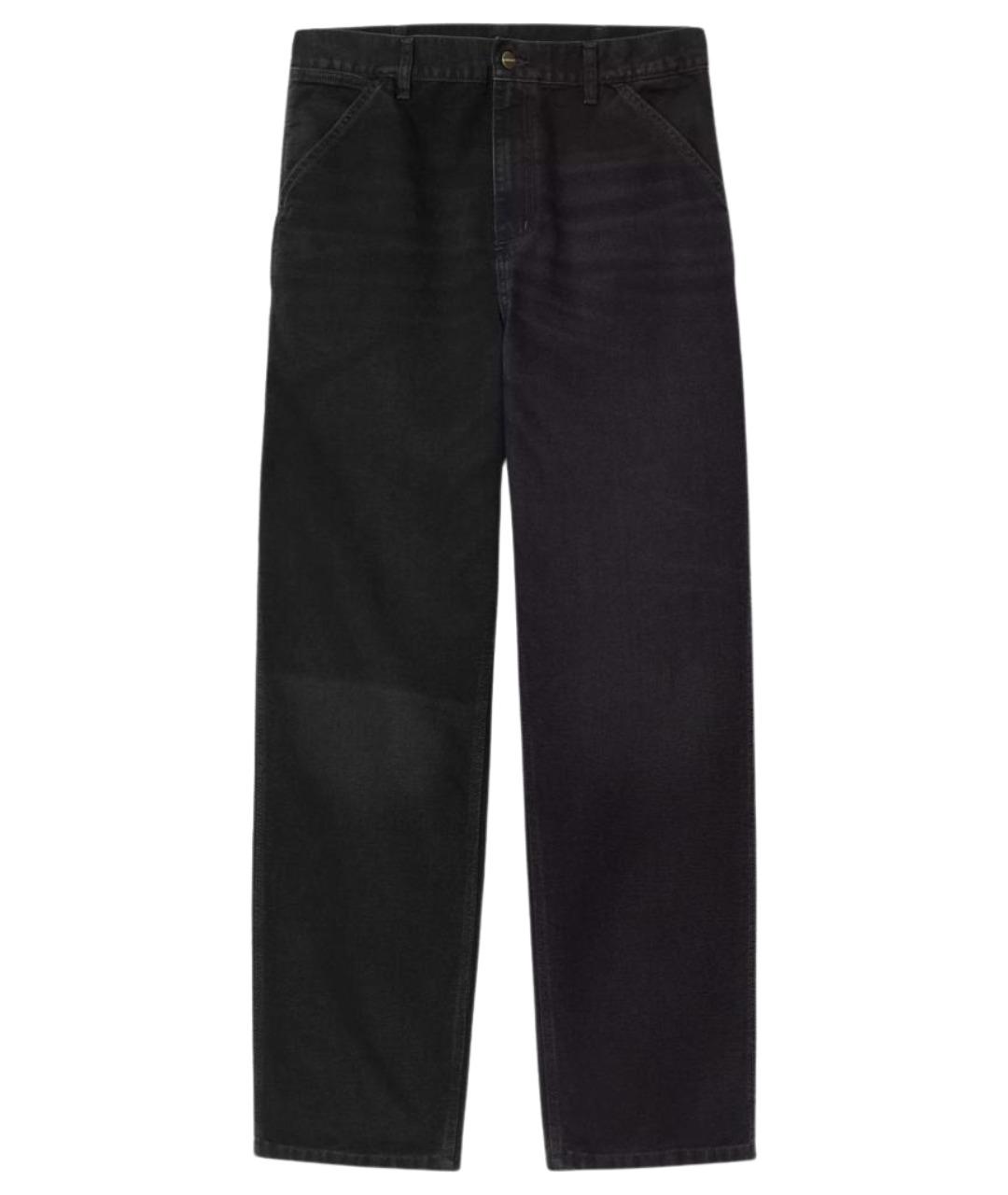 CARHARTT WIP Черные хлопковые прямые джинсы, фото 1