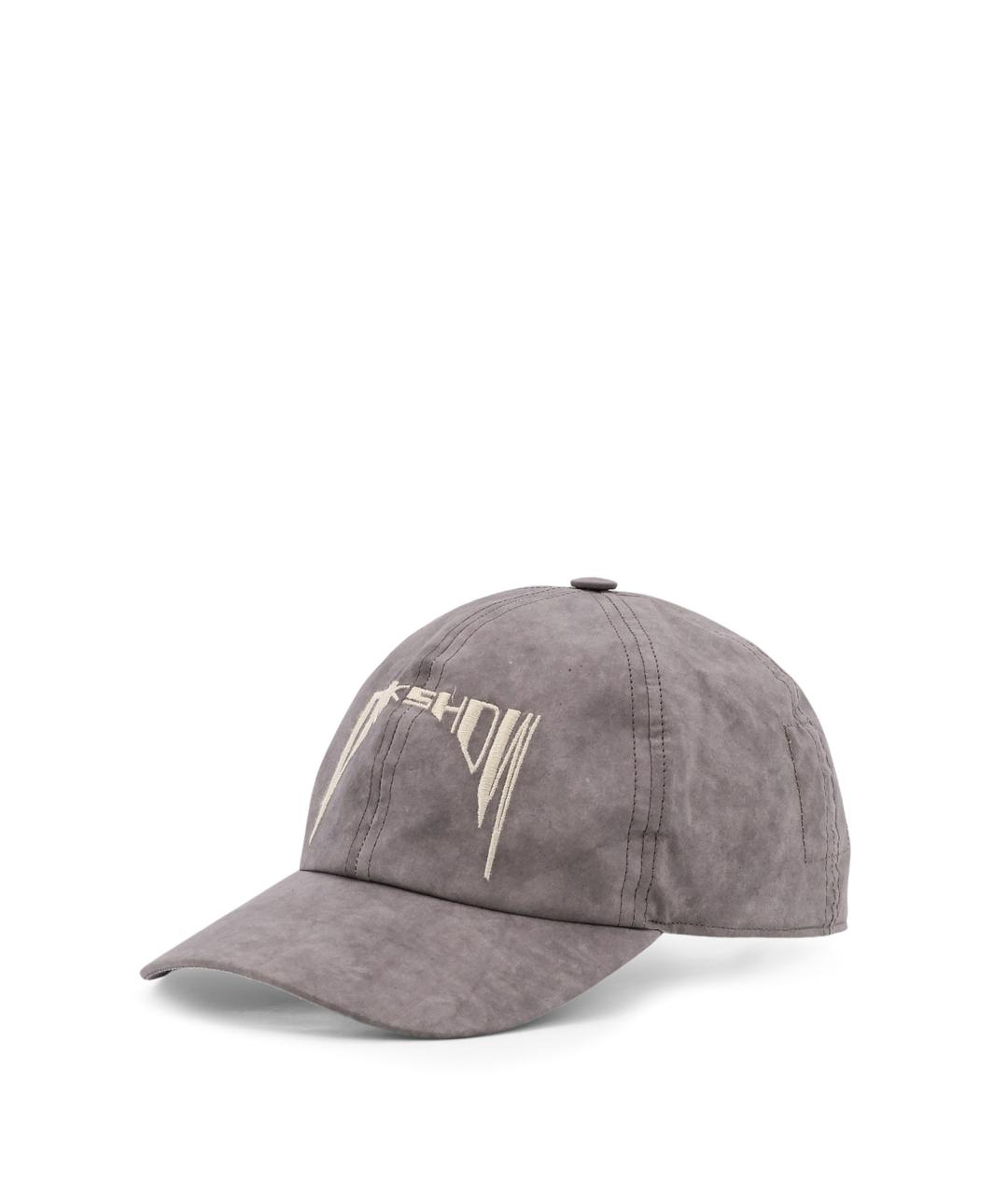 RICK OWENS DRKSHDW Серая хлопковая кепка/бейсболка, фото 2
