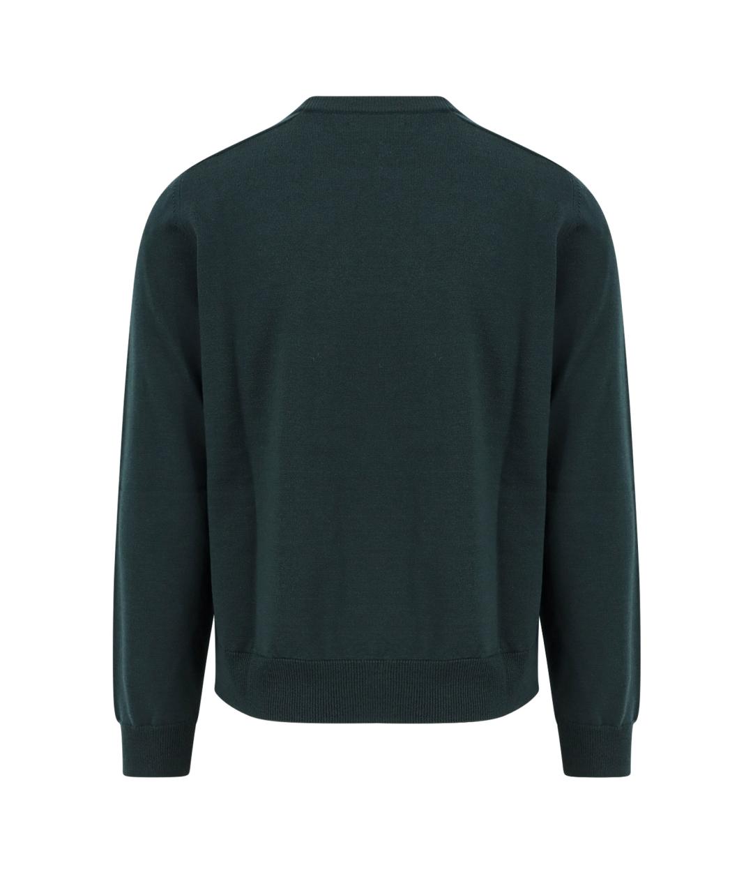 CELINE Зеленый шерстяной джемпер / свитер, фото 2