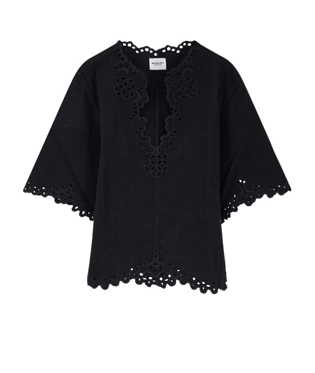 ISABEL MARANT ETOILE Черная хлопковая блузы, фото 1