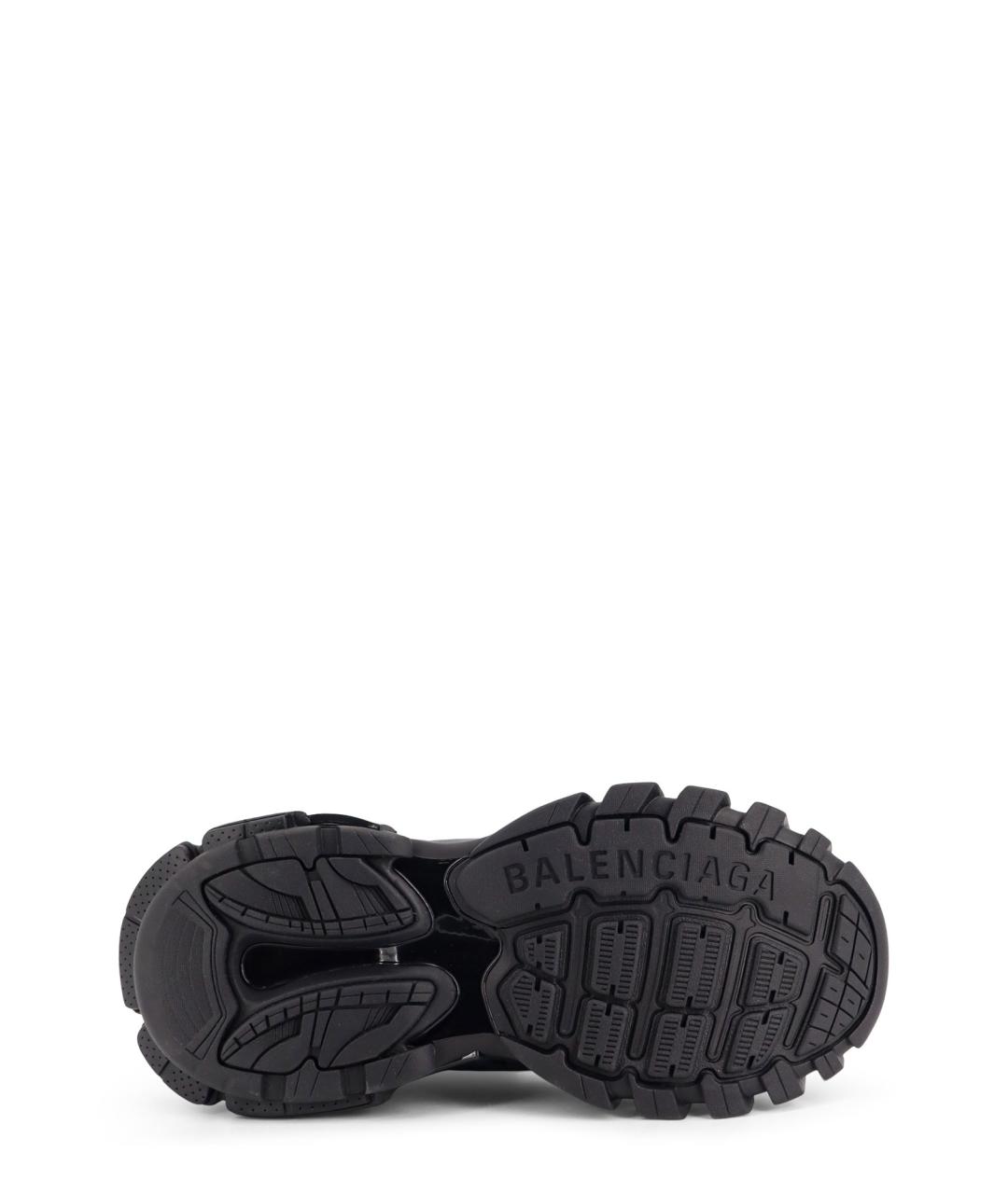 BALENCIAGA Черные текстильные низкие кроссовки / кеды, фото 4