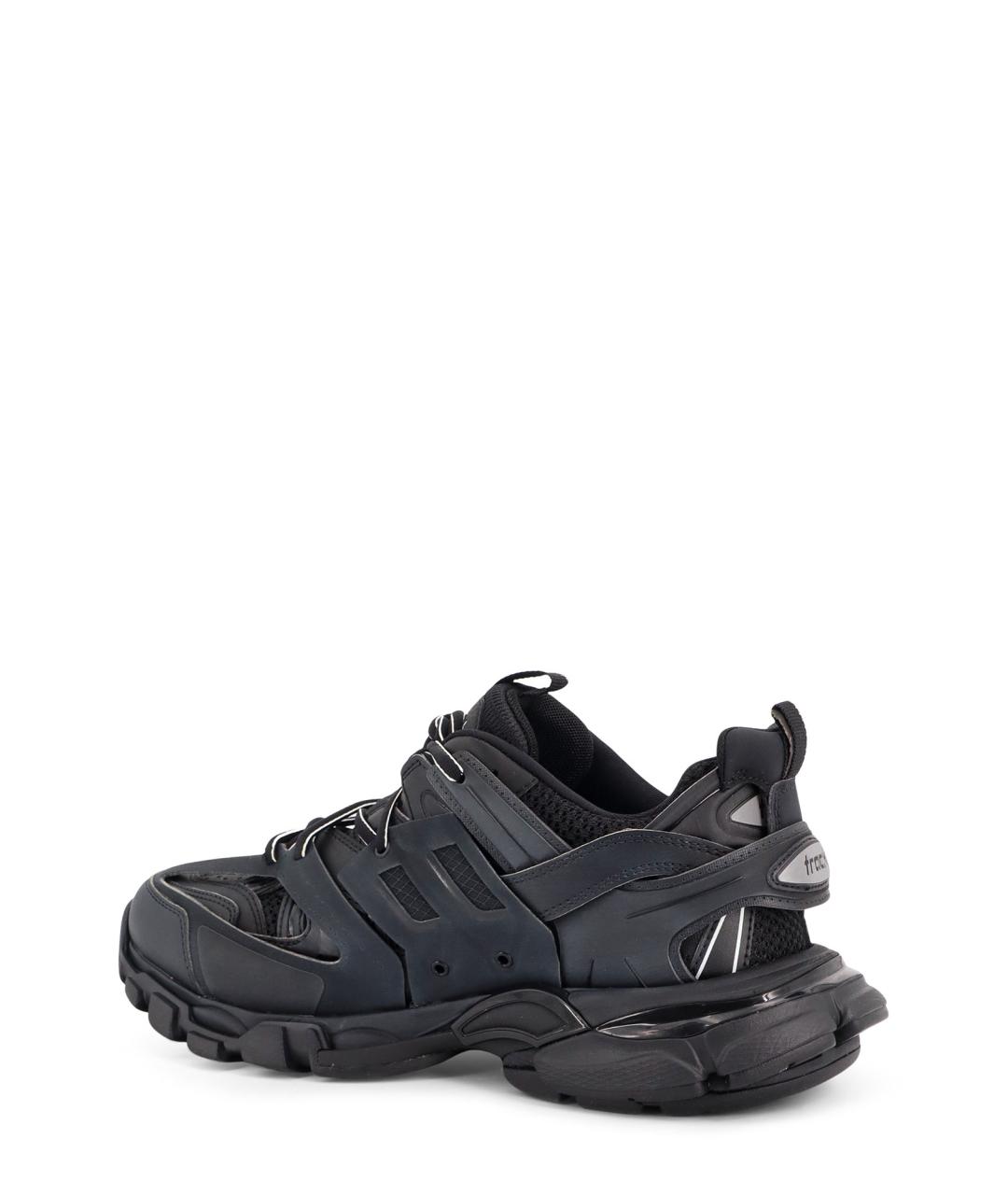 BALENCIAGA Черные текстильные низкие кроссовки / кеды, фото 3