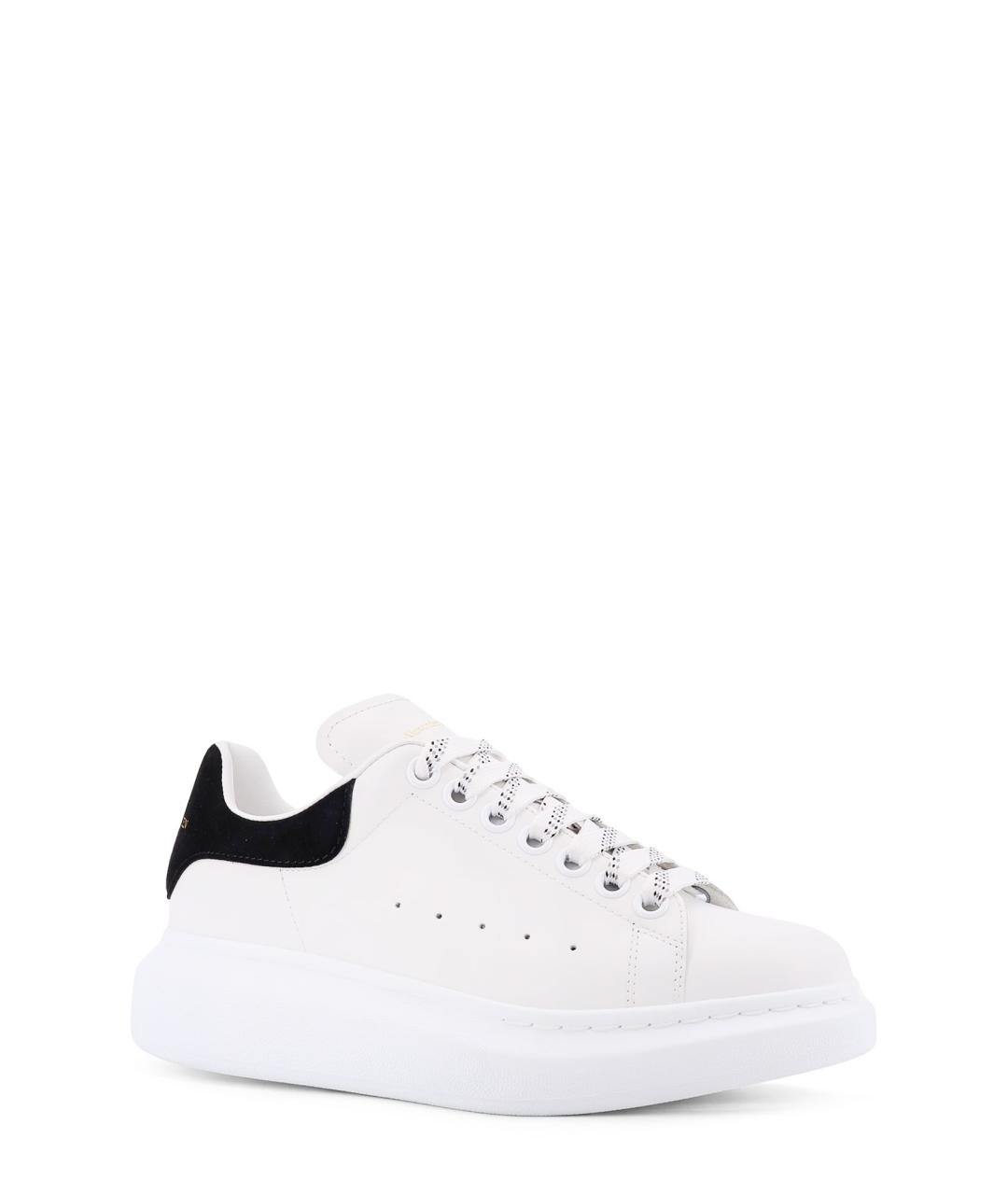 ALEXANDER MCQUEEN Белые кожаные кроссовки, фото 2