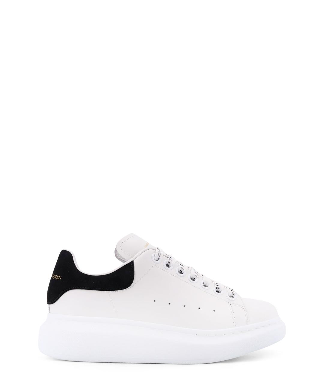 ALEXANDER MCQUEEN Белые кожаные кроссовки, фото 1